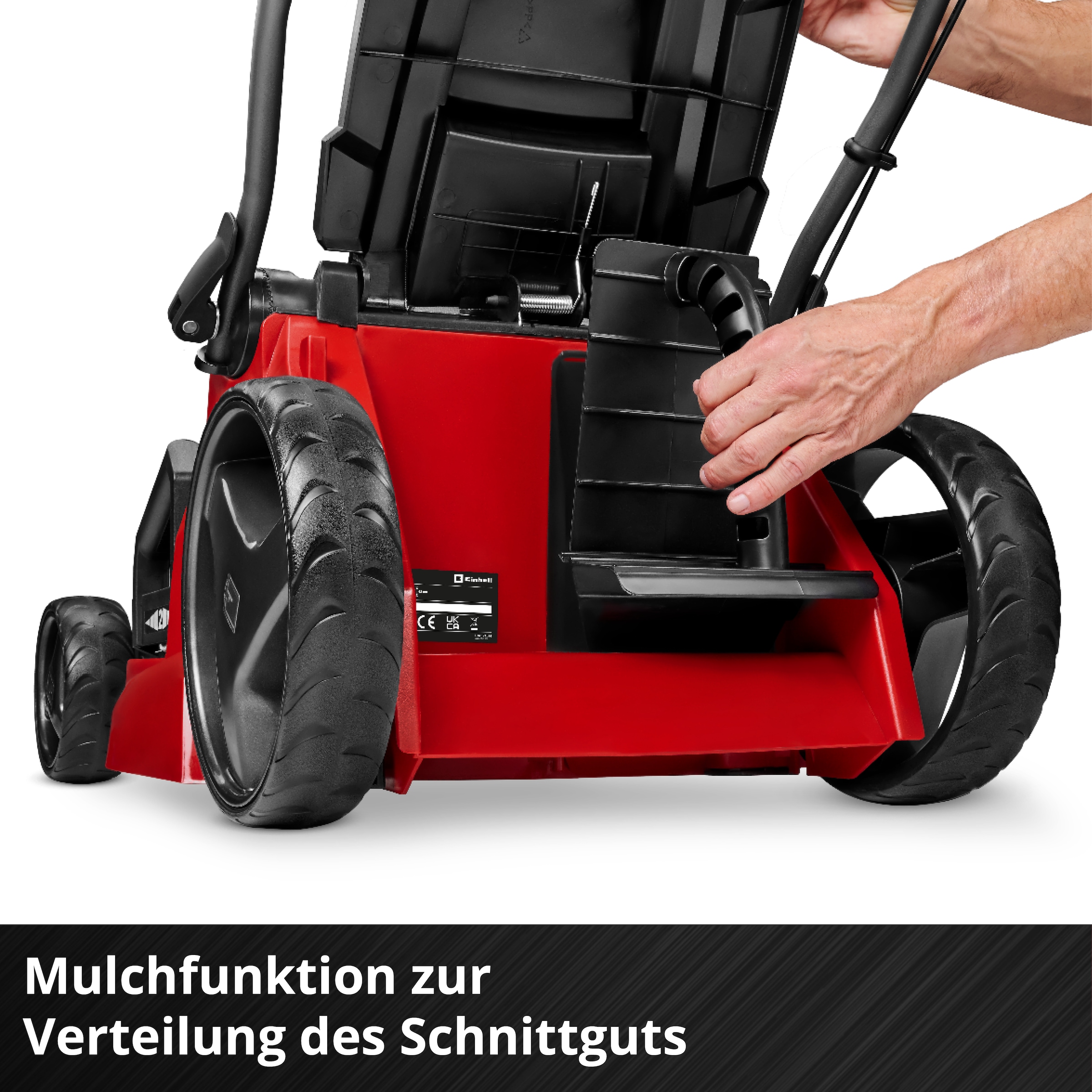 Einhell Akkurasenmäher »GE-CM 43 Li M Kit (2x4,0Ah)« mit Mulchkeil, 2 Akkus 18V/4Ah und 2 Ladegeräten