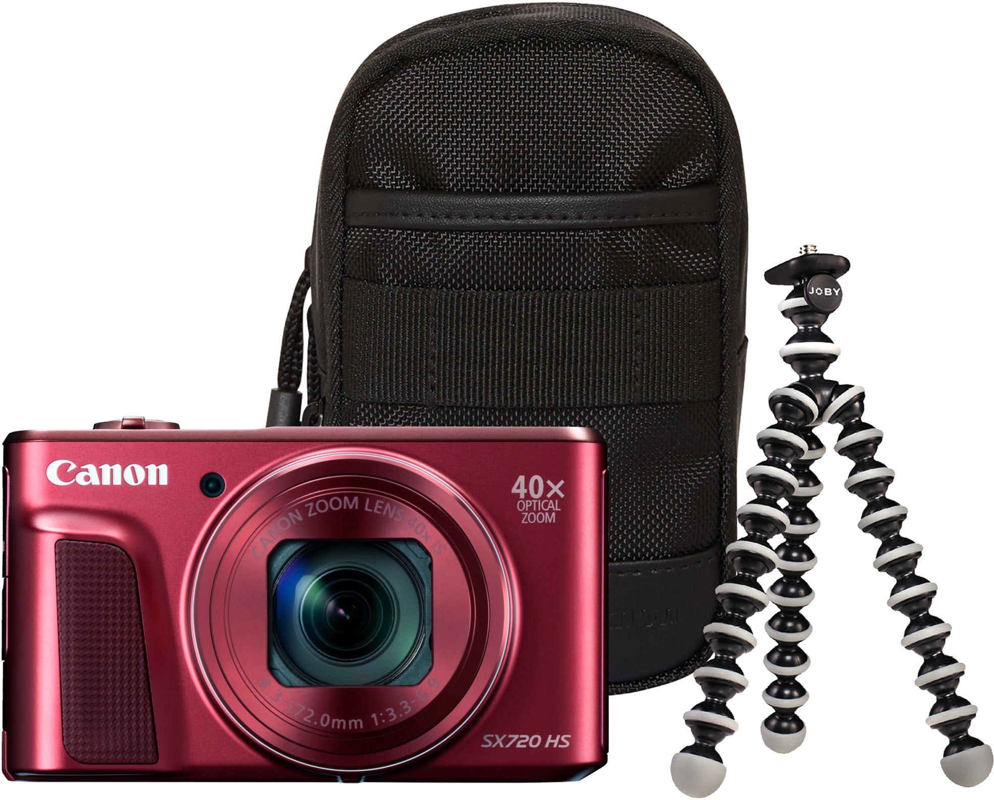 Canon Kompaktkamera »PowerShot SX720 HS«, WLAN (WiFi)-NFC, Travel Case & Gorillapod (Ministativ)