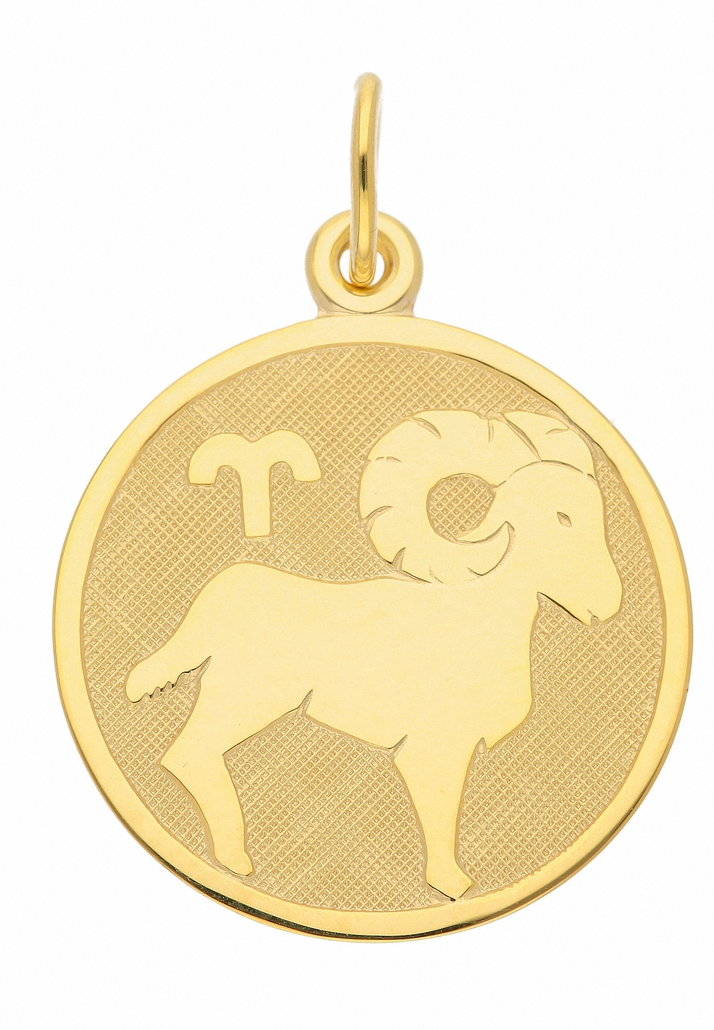 Adelia´s Sternzeichenanhänger »333 Gold Sternzeichen Anhänger Widder Ø 16 mm«