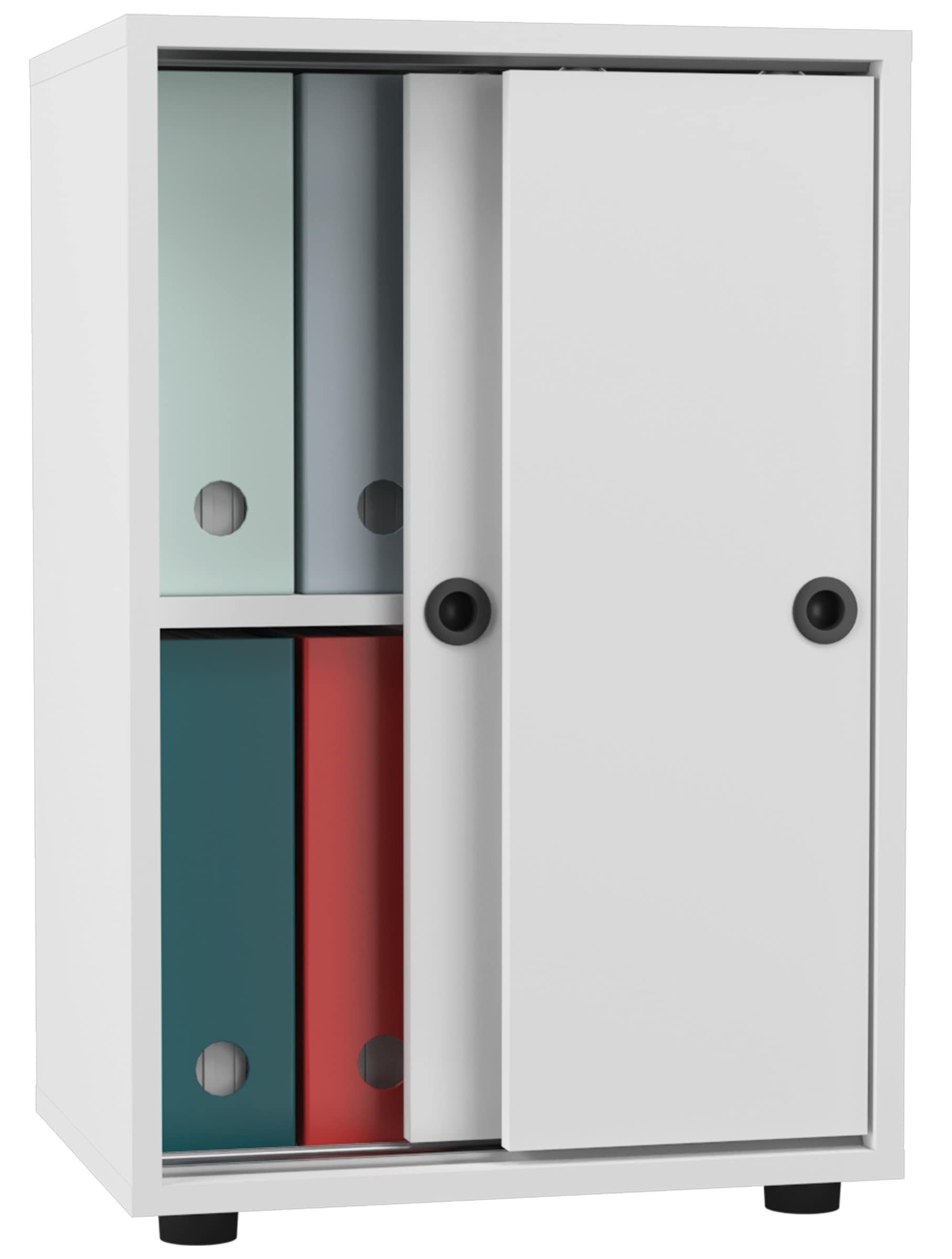 VCM Aktenschrank »Büroschrank Schiebetüren Aktenschrank Ulas 2fach« 1 Stk. tlg.