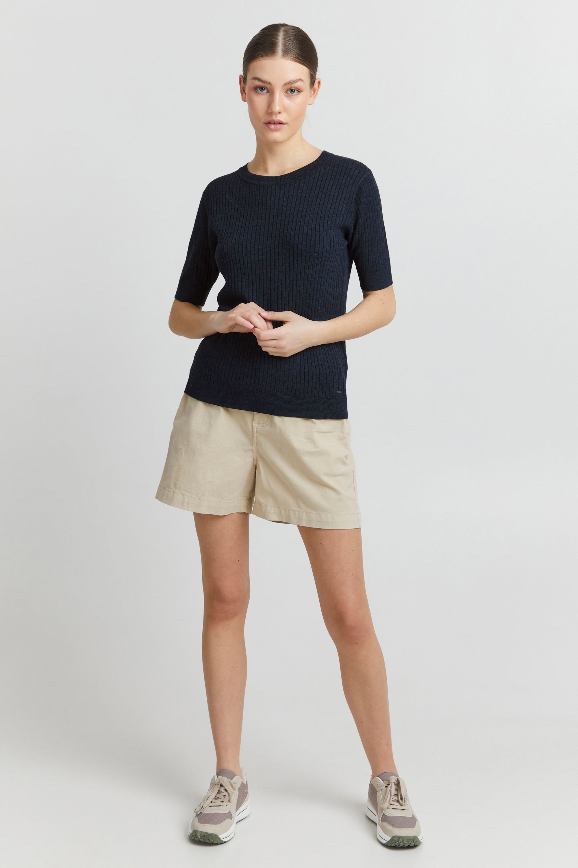 OXMO Kurzarmshirt »Strickkurzarmpullove OXRiona«