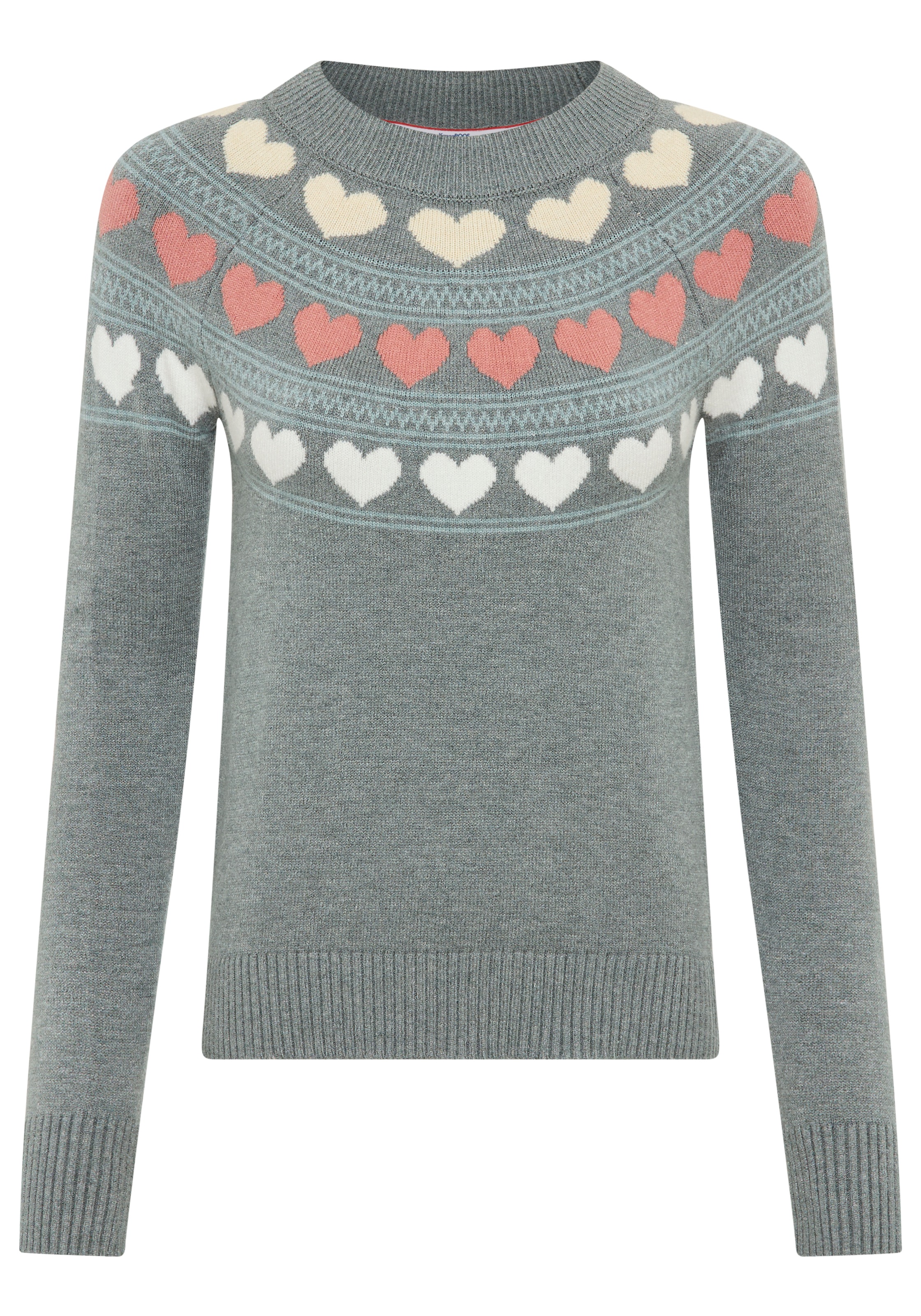 KangaROOS Norwegerpullover, mit Herzen