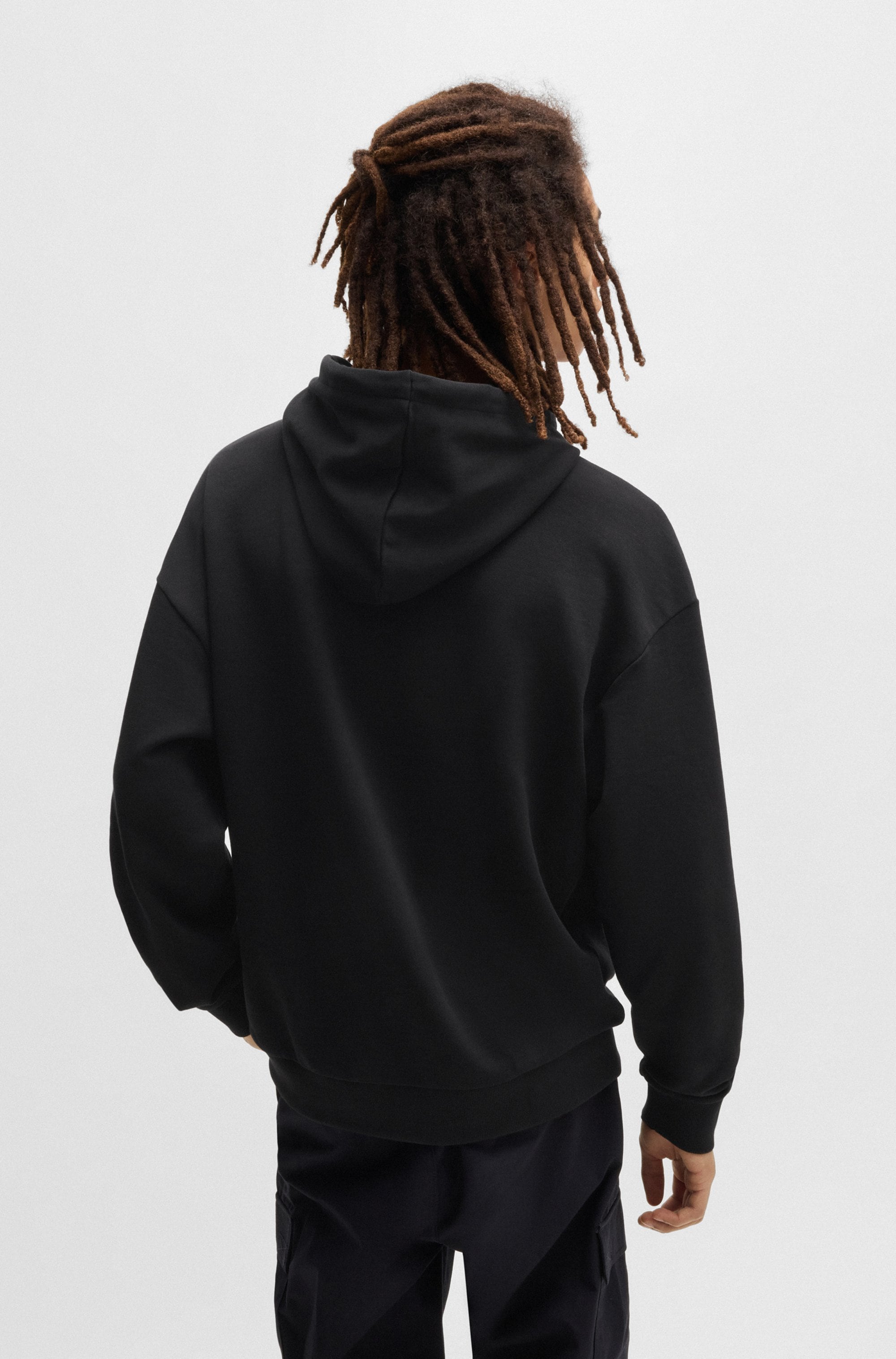 HUGO Blue Kapuzensweatshirt »Nalves«, mit großem Logo-Druck, Unisex