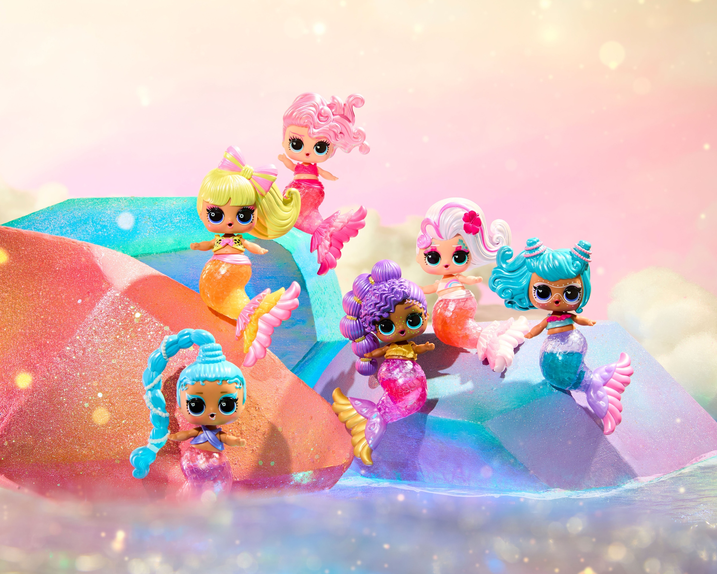 L.O.L. SURPRISE! Anziehpuppe »L.O.L. Surprise Mermaids! Makeover Magic Tots« Sortierte Lieferung - Abbildungen dienen als Beispiele!