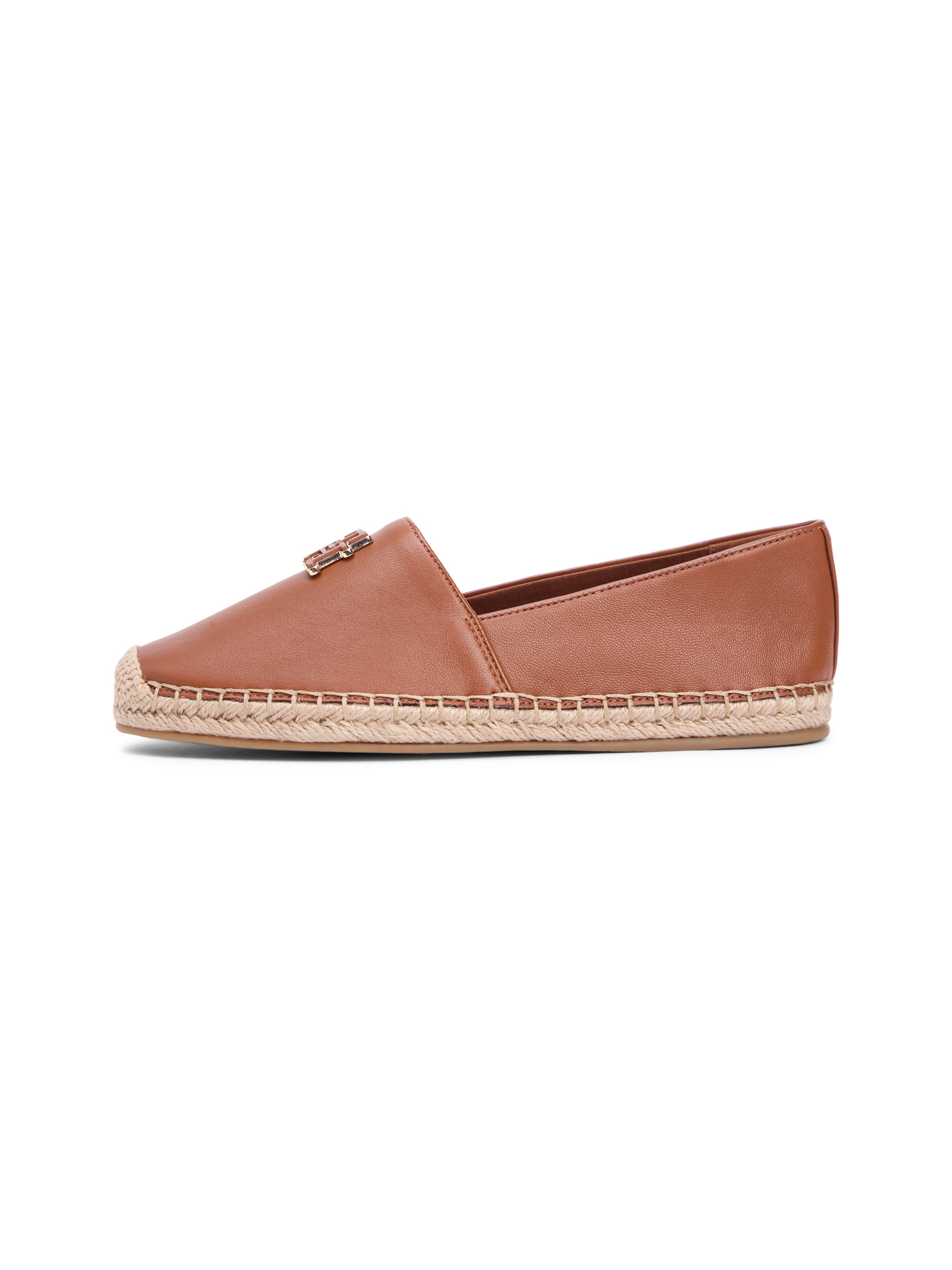 Tommy Hilfiger Espadrille »TH LOGO LEATHER ESPADRILLE«  Sommerschuh, Slipper, Schlupfschuh mit typischer Juteverzierung