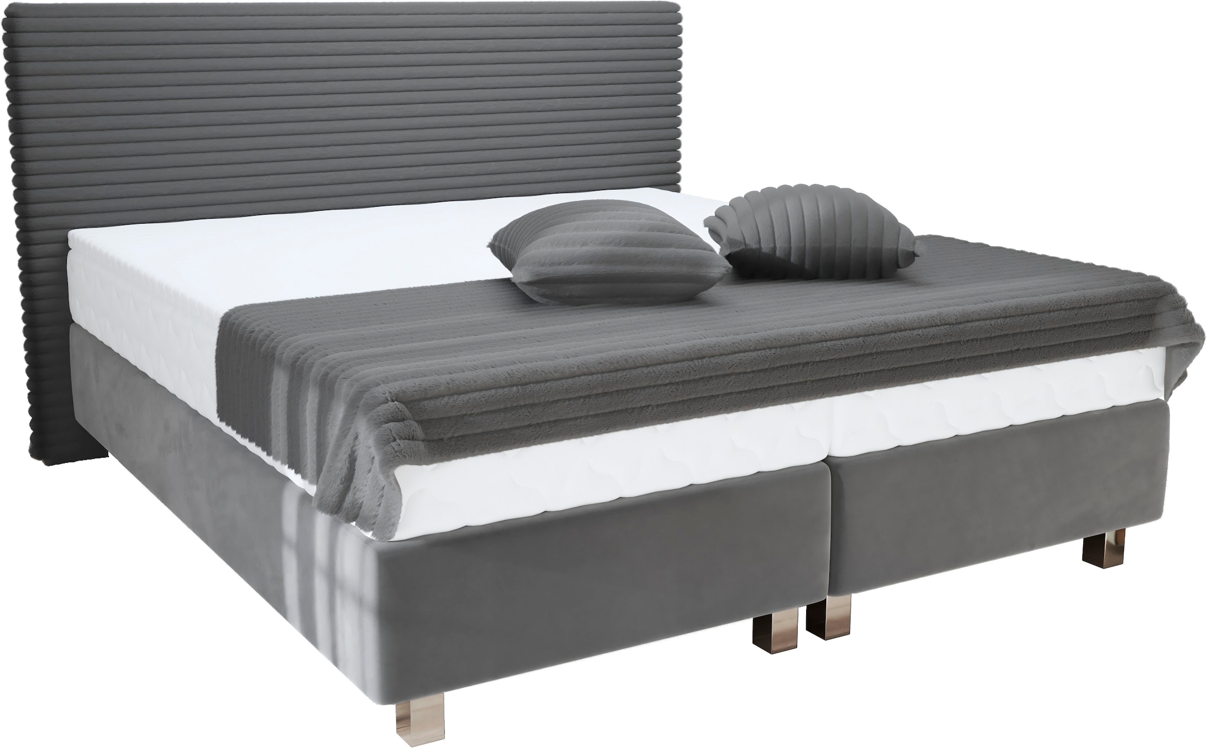 Westfalia Schlafkomfort Boxspringbett »Sven«, inkl. Zierkissen, wahlweise mit und ohne Kaltschaum-Topper