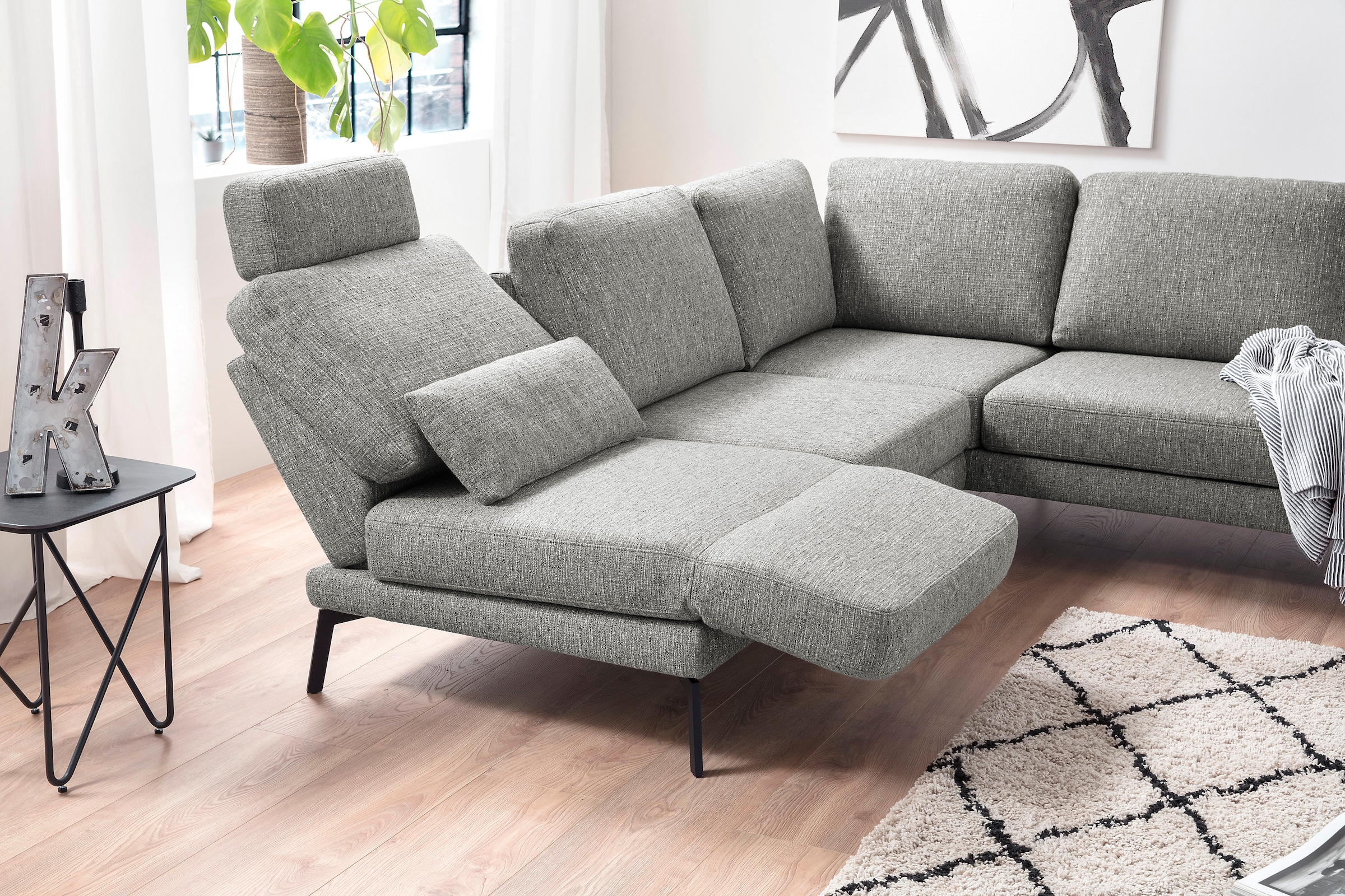 3C Candy Ecksofa »Kairo Multifunktion-Sofa, bequem und viele Komfortfunktionen, L-Form« inklusive Drehsitz-, Armlehnen- und Rückenverstellung