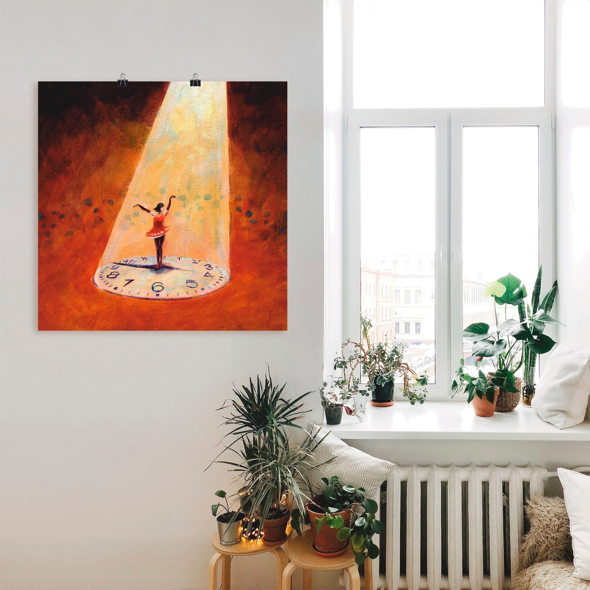 Artland Wandbild »Im Jetzt sein«, Frau, (1 St.), als Leinwandbild, Poster in verschied. Größen
