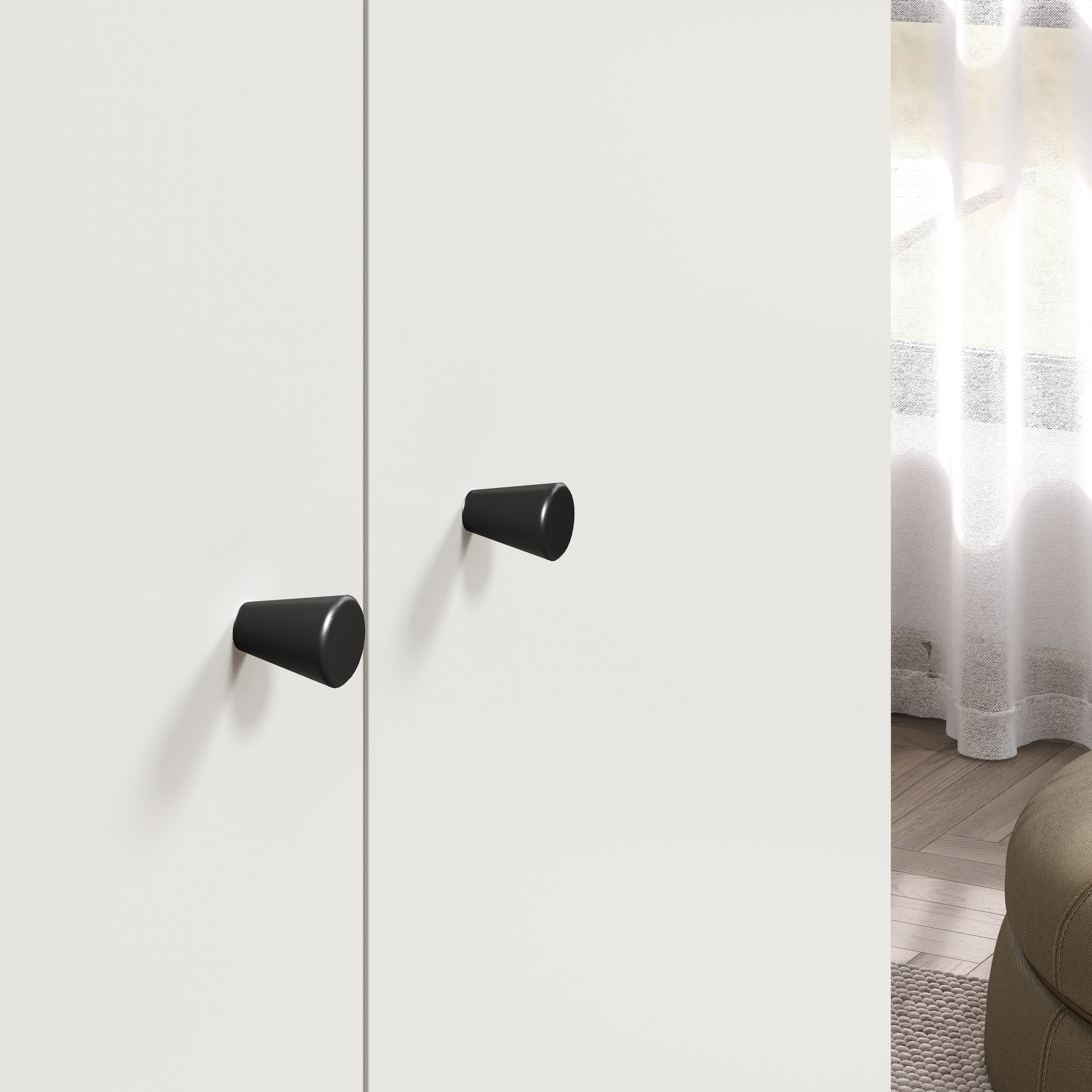 INOSIGN Kleiderschrank »Jersey Schlafzimmerschrank Garderobe Bestseller Schrank«, (1 St., Drehtürenschrank mit modernen Griffen Otto´s Choice), Drehtürenschrank mit 2 Schubladen - (B/T/H) 85/52/188 cm