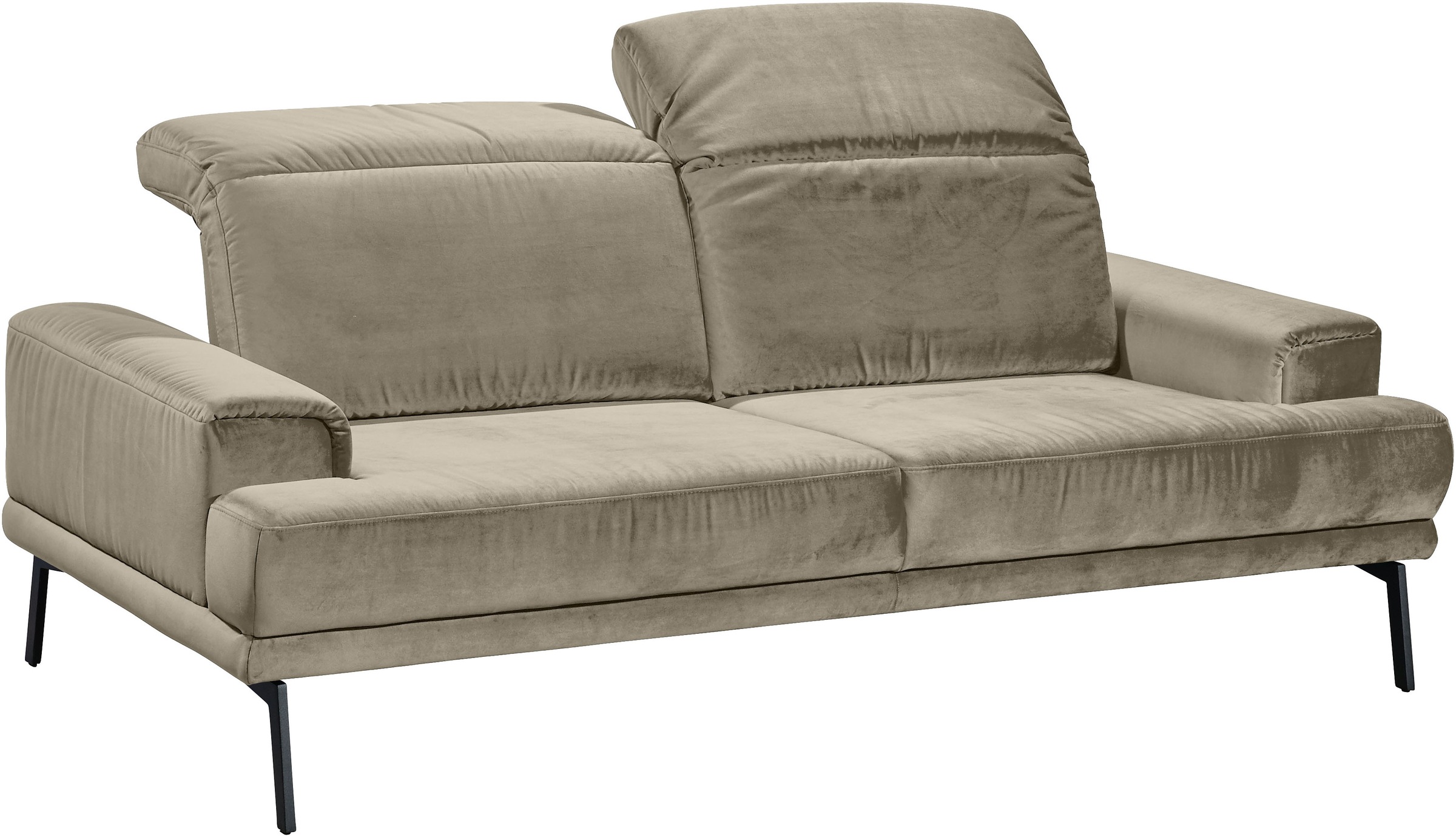 Musterring 2-Sitzer »MR 4580«, inkl. Kopf- und Sitztiefenverstellung, Fuß schwarz, B198 x T103 cm