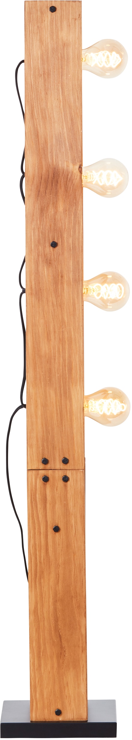 Brilliant Stehlampe kaufen x »Calandra«, mit Jahren 125,5 cm, flammig-flammig, 4 schwarz/holz XXL x 3 online | 20 Metall/Holz, 20 x E27, 4 Garantie