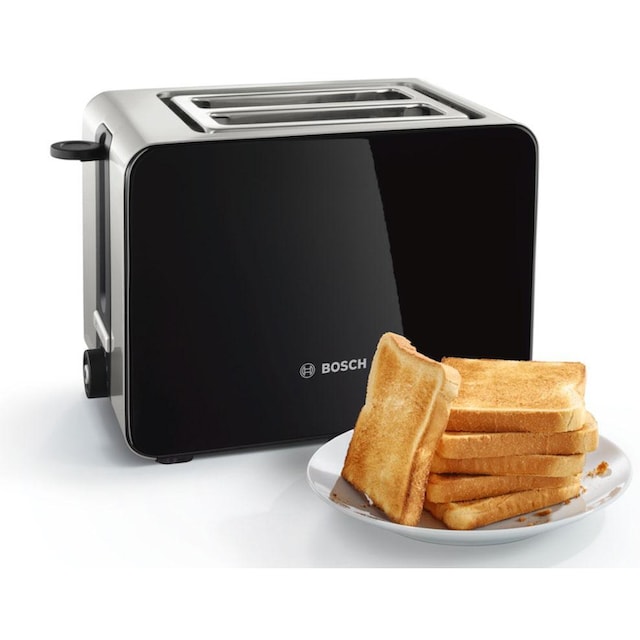 BOSCH Toaster »TAT7203«, 2 kurze Schlitze, für 2 Scheiben, 1050 W, mit  Flächenheizung mit 3 Jahren XXL Garantie