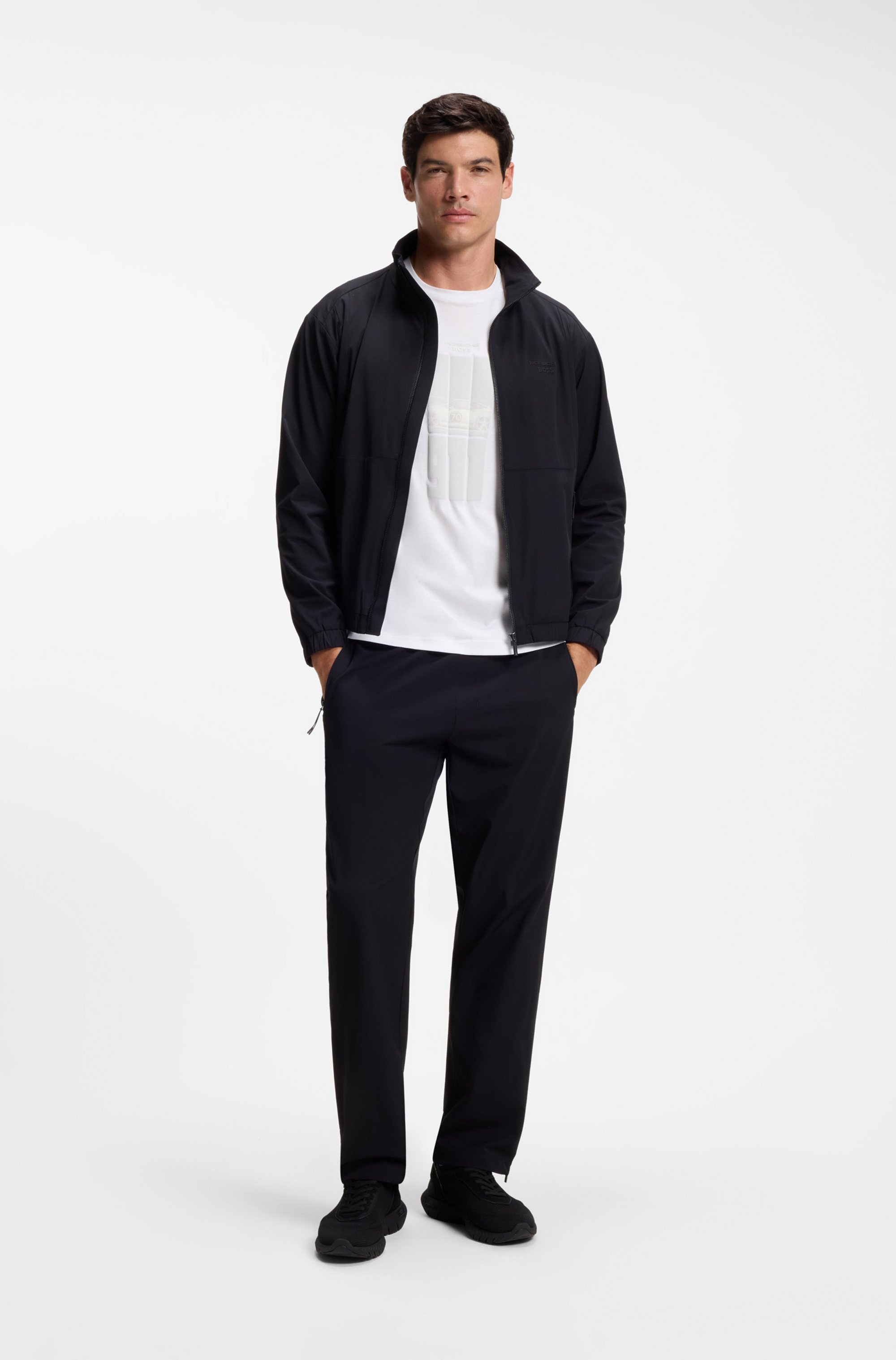 BOSS GREEN T-Shirt »Porsche Spirit 70 Capsule Collection« Premium Herrenmode Innovative Geruchskontroll-Technologie HEIQ MINT