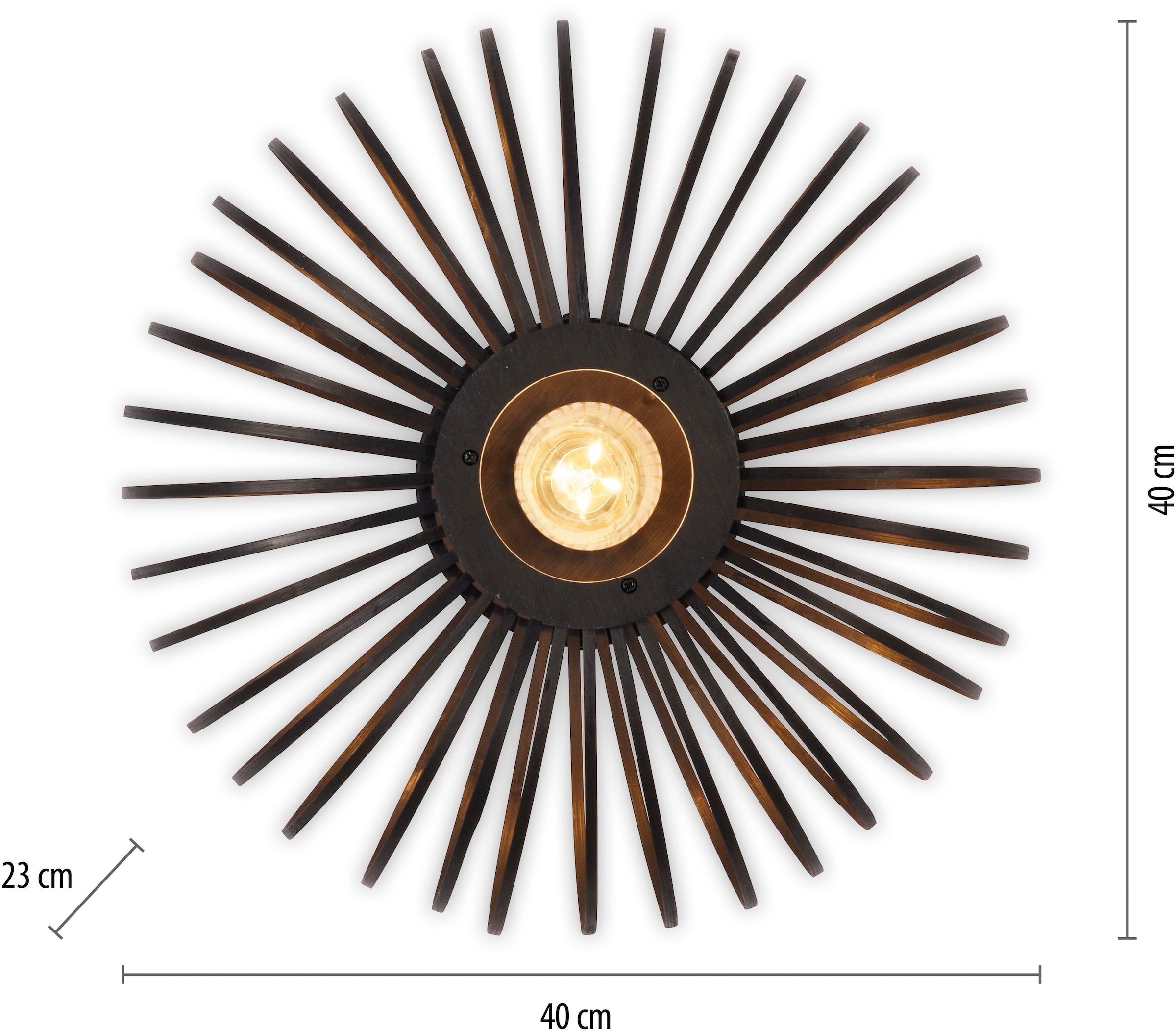 JUST LIGHT Deckenleuchte »RACOON« E27 1 Stk. ExklusiveE27