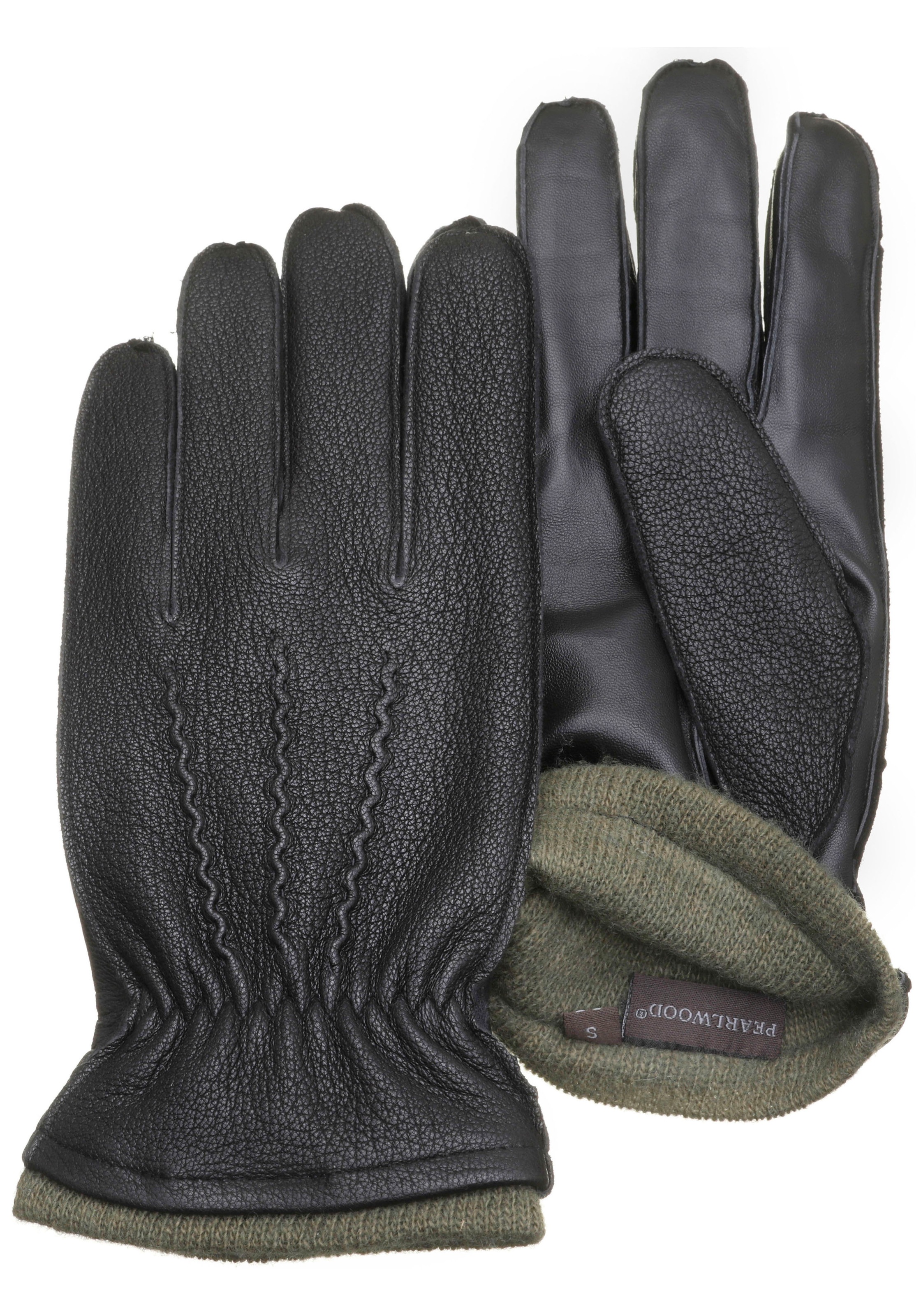PEARLWOOD, Herren, »Miles« Touchscreen proofed - 10 Finger System, black, black, Herrenhandschuh von Pearlwood