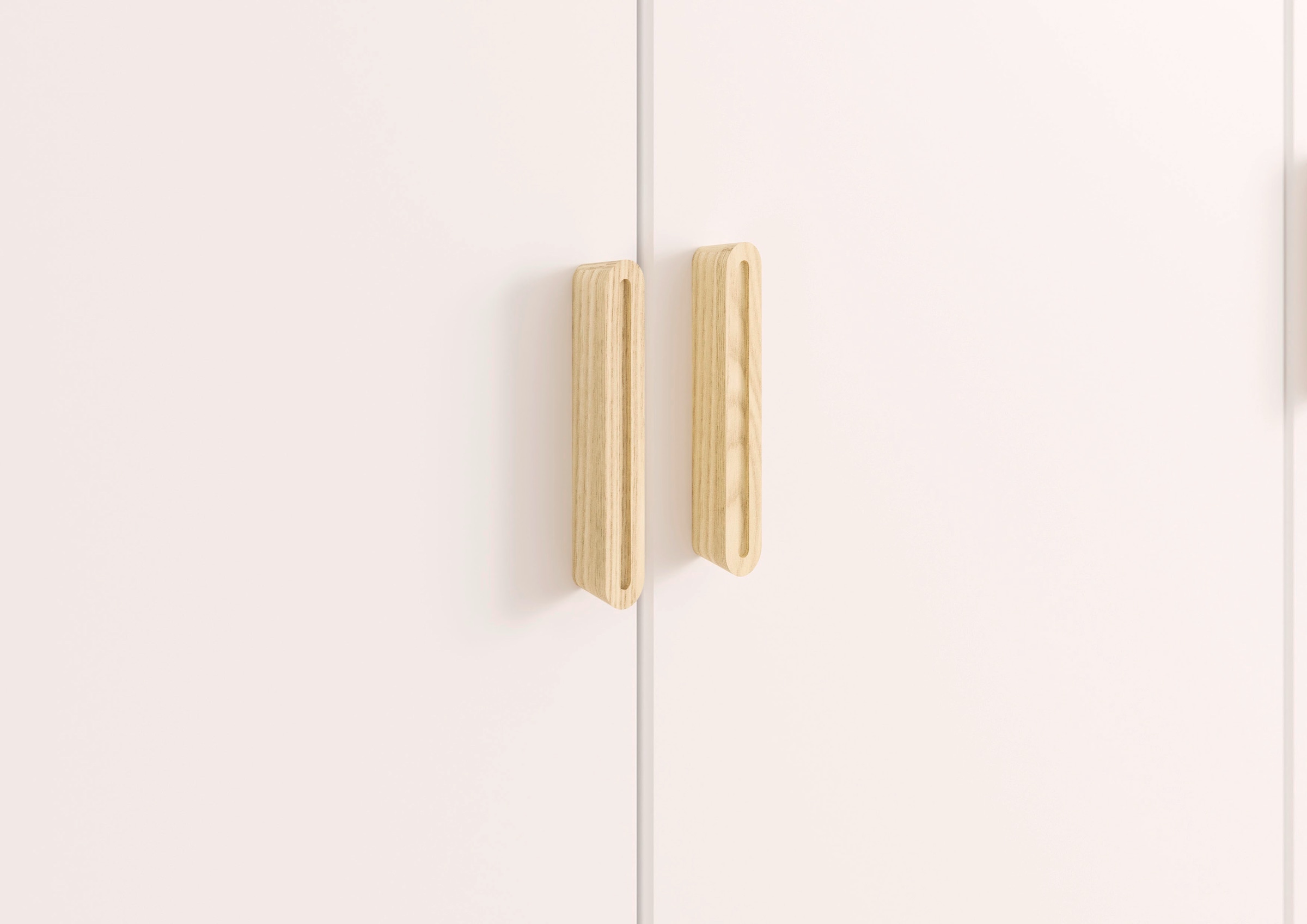 rauch Kleiderschrank »Skandi Kinderzimmer Bestseller Schlafzimmerschrank FALUN« Breite 92/137/182, Höhe 203 cm,  im modernen Skandi-Look, Füße/Griffe Eiche massiv MADE IN GERMANY