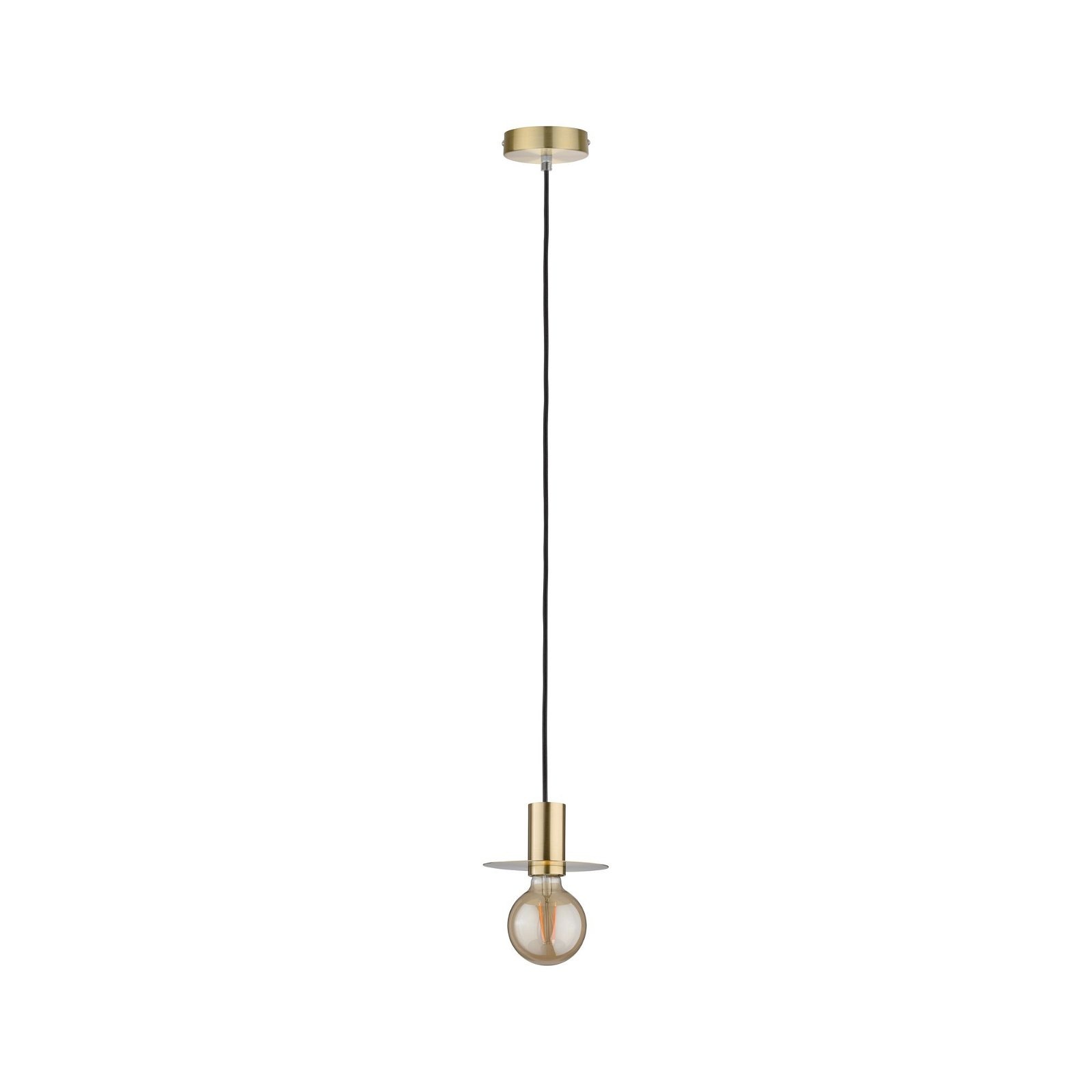 Paulmann Pendelleuchte »Neordic Stian max. 1x60W Messing gebürstet 230V Metall«, 1 flammig, Leuchtmittel E27 | ohne Leuchtmittel, E27