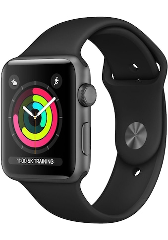 Apple Watch »Series 3 GPS, 38 mm Aluminium-Gehäuse mit Sportarmband«, (Watch OS 5) kaufen
