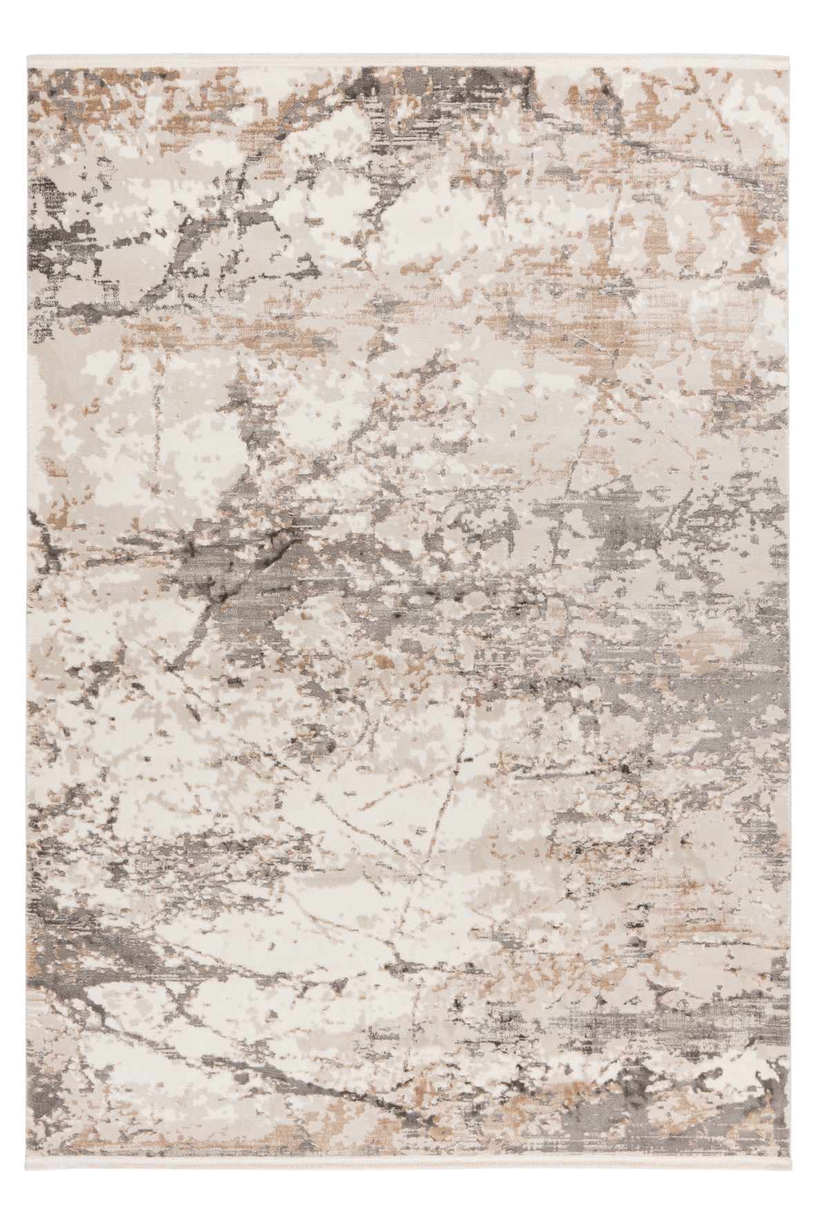 Obsession Teppich »My Memphis 381« rechteckig 8 mm Höhe modernes Marmor 3D-Design, mit Fransen