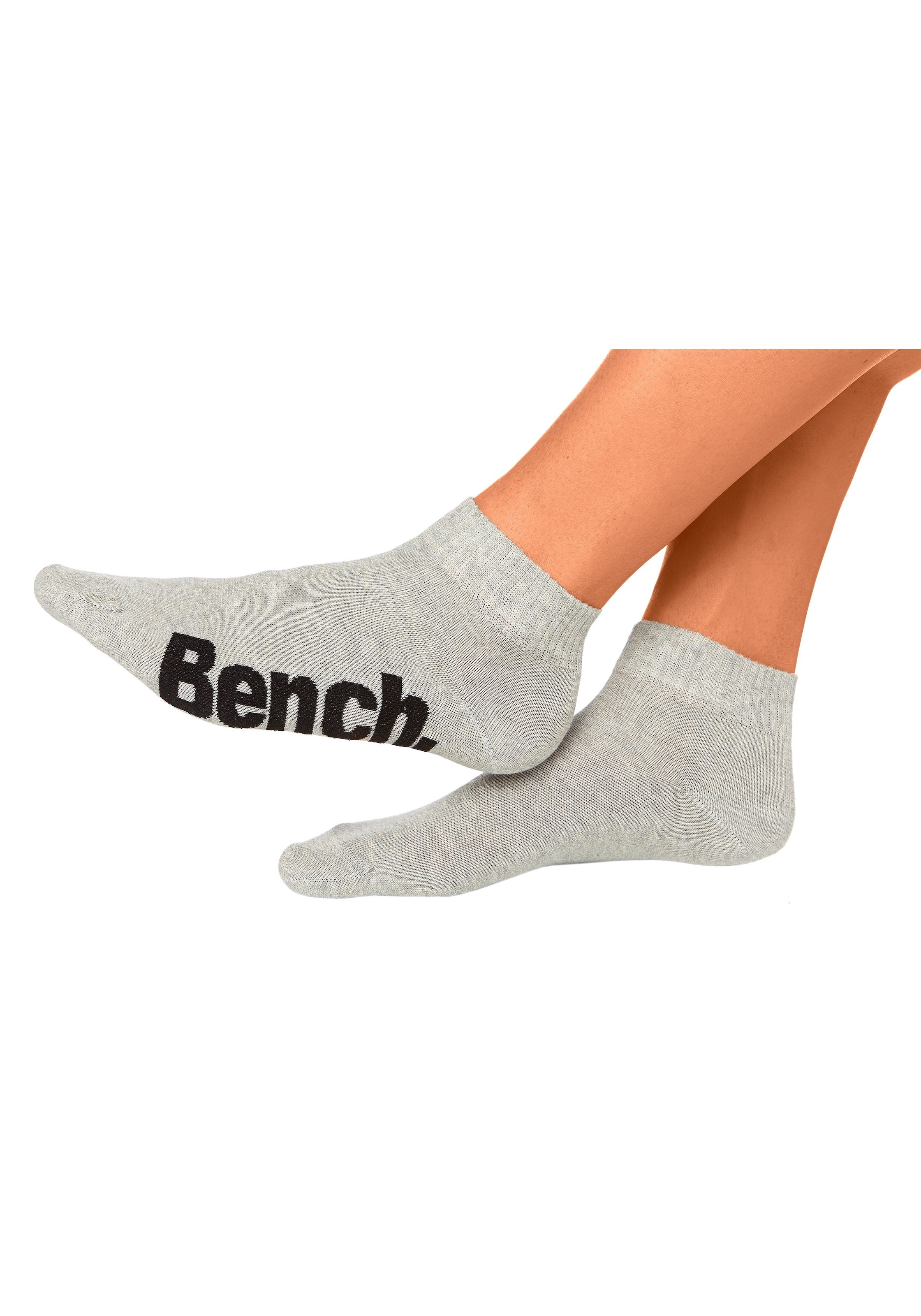 Bench. Kurzsocken, (Set, 3 Paar), mit bequemen Rippbündchen