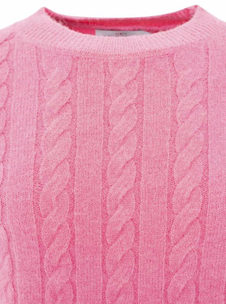 Zwillingsherz Strickpullover »"Zopfstrick"« Rundhalsausschnitt, Zopfstrick, Langarm