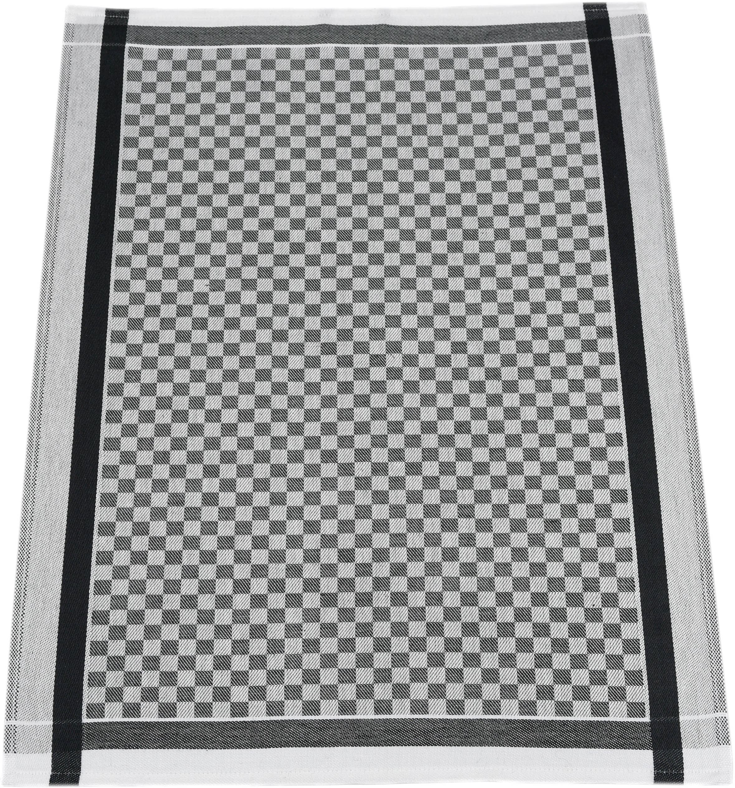 ROSS Geschirrtuch »Exclusiv«, (Set, 3 tlg.), Karofond, 50x70 cm