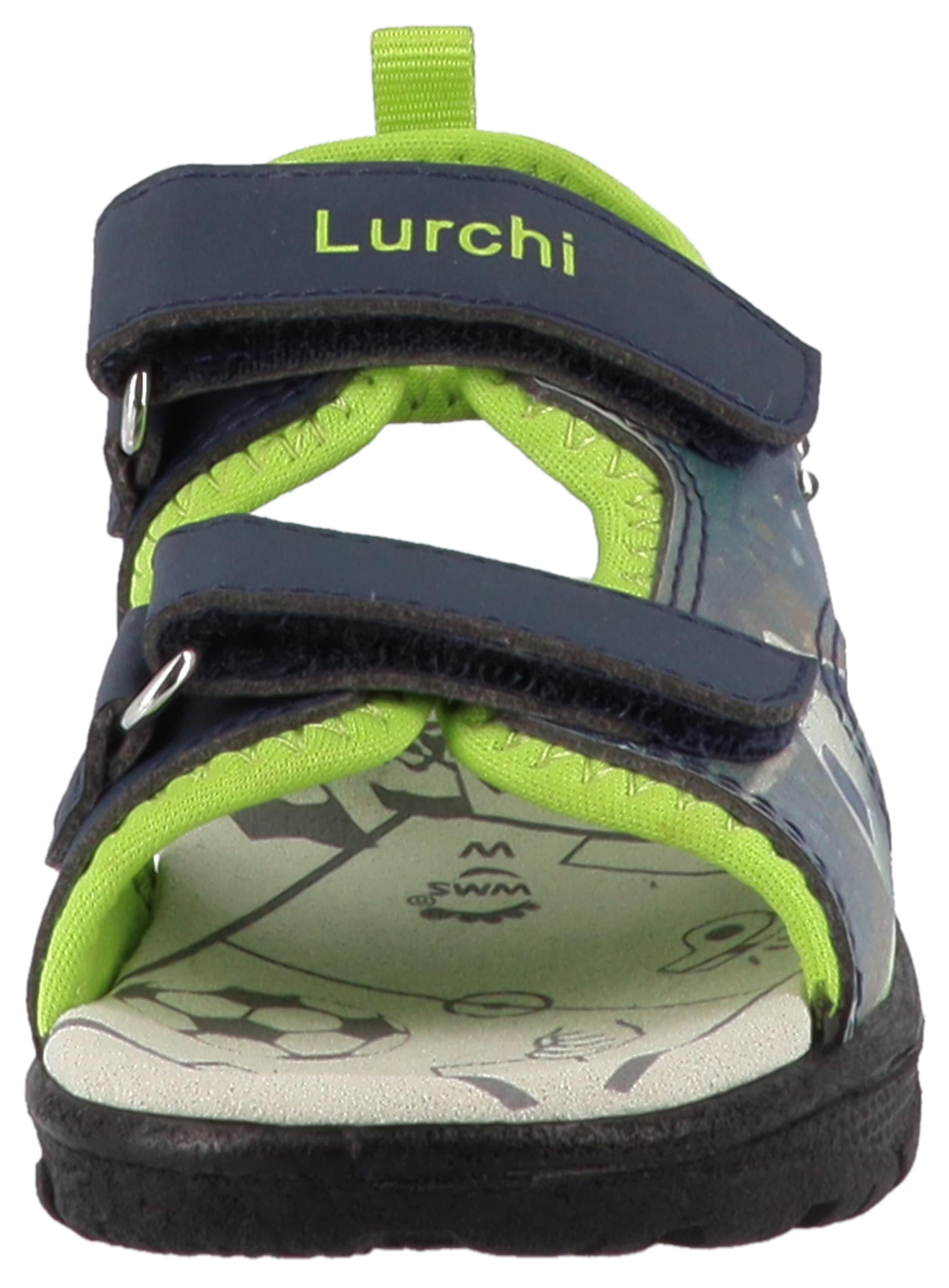 Lurchi Sandale »Keeper«  Klettschuh mit Blinkfunktion, Größenschablone zum Download