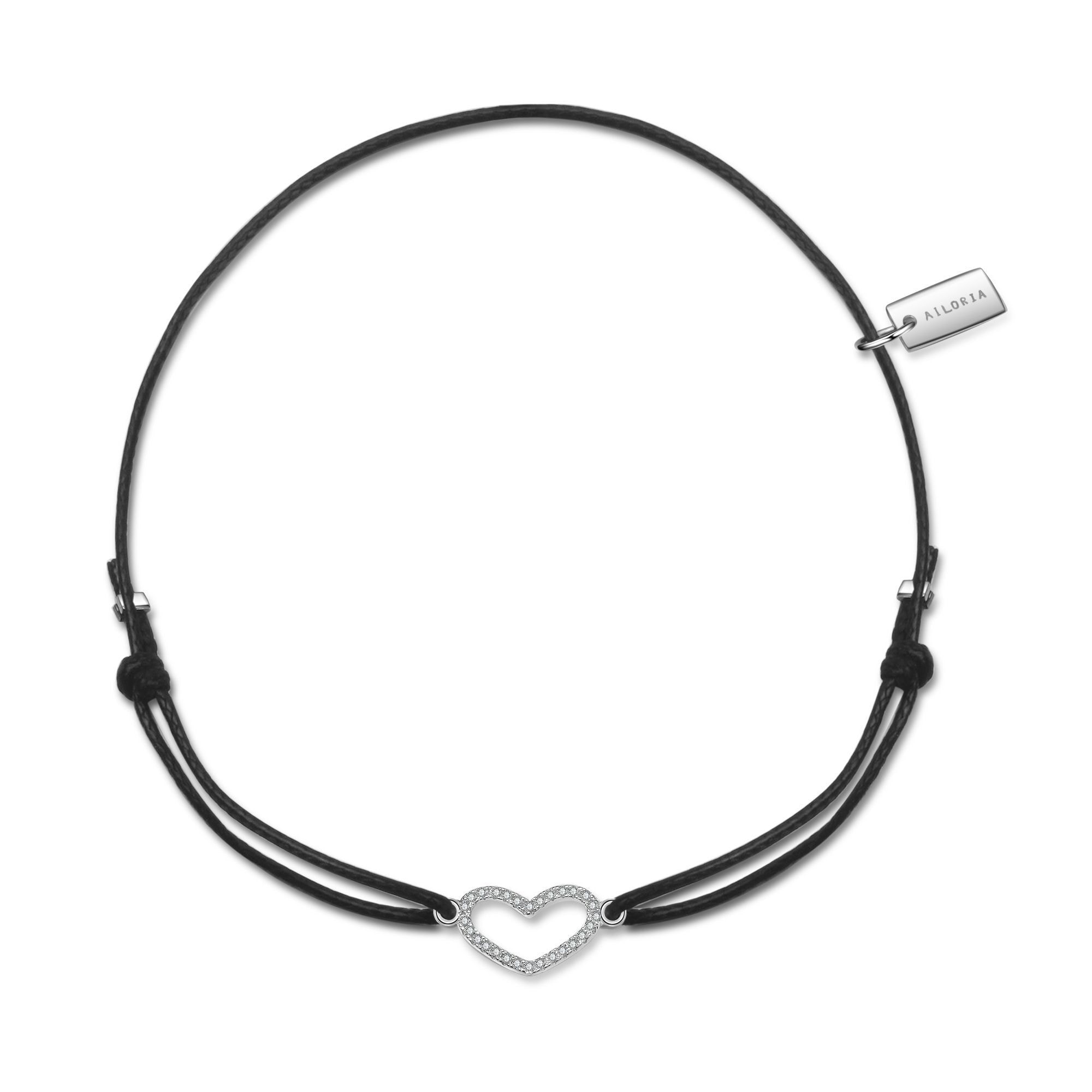 AILORIA Armband »Armband schwarz/silber LÉA«