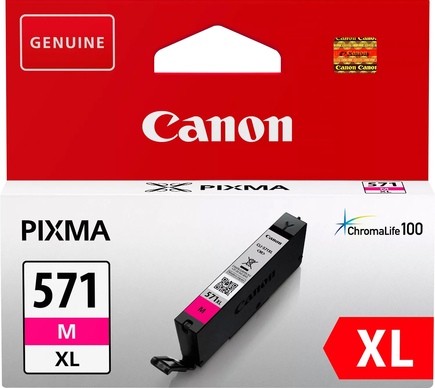 Canon Tintenpatrone »CLI-571XL M«, original Druckerpatrone 571 magenta XL