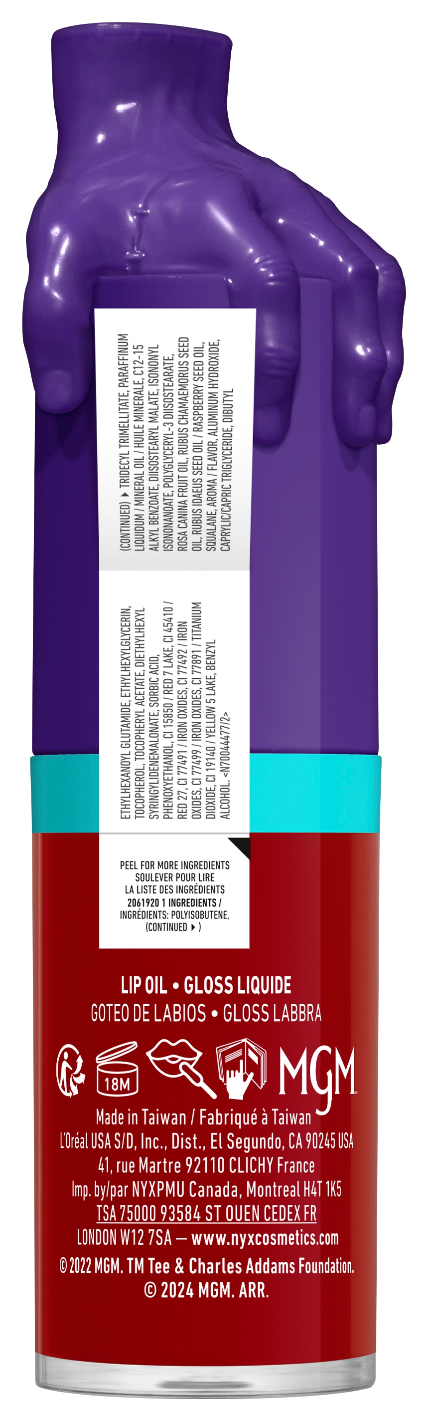 NYX PROFESSIONAL MAKEUP Lipgloss »WEDNESDAY MYSTERY LIP OIL« besonders glänzendes Finish, schimmernde Textur