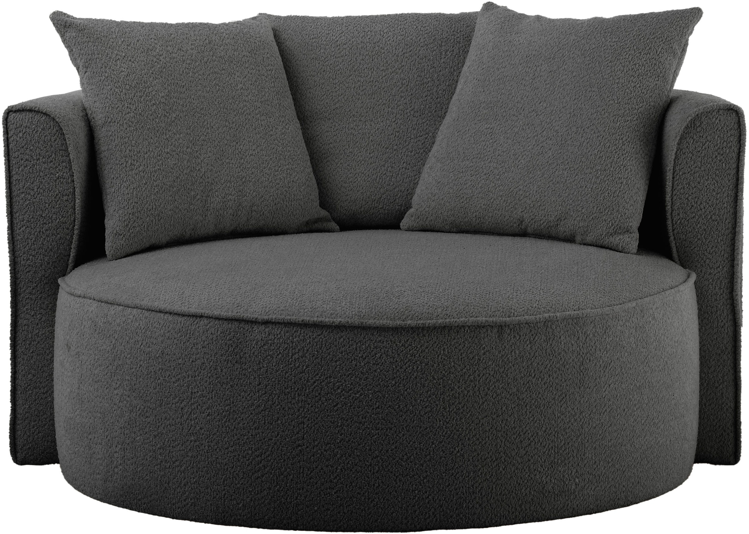 LeGer Home by Lena Gercke XXL-Sessel »Isalie, Sessel in modernen Farben, Lesesessel, Loveseat, Big-Sessel«, trendige Stoffe, mit 3 Zierkissen, große Sitzfläche, Hocker optional