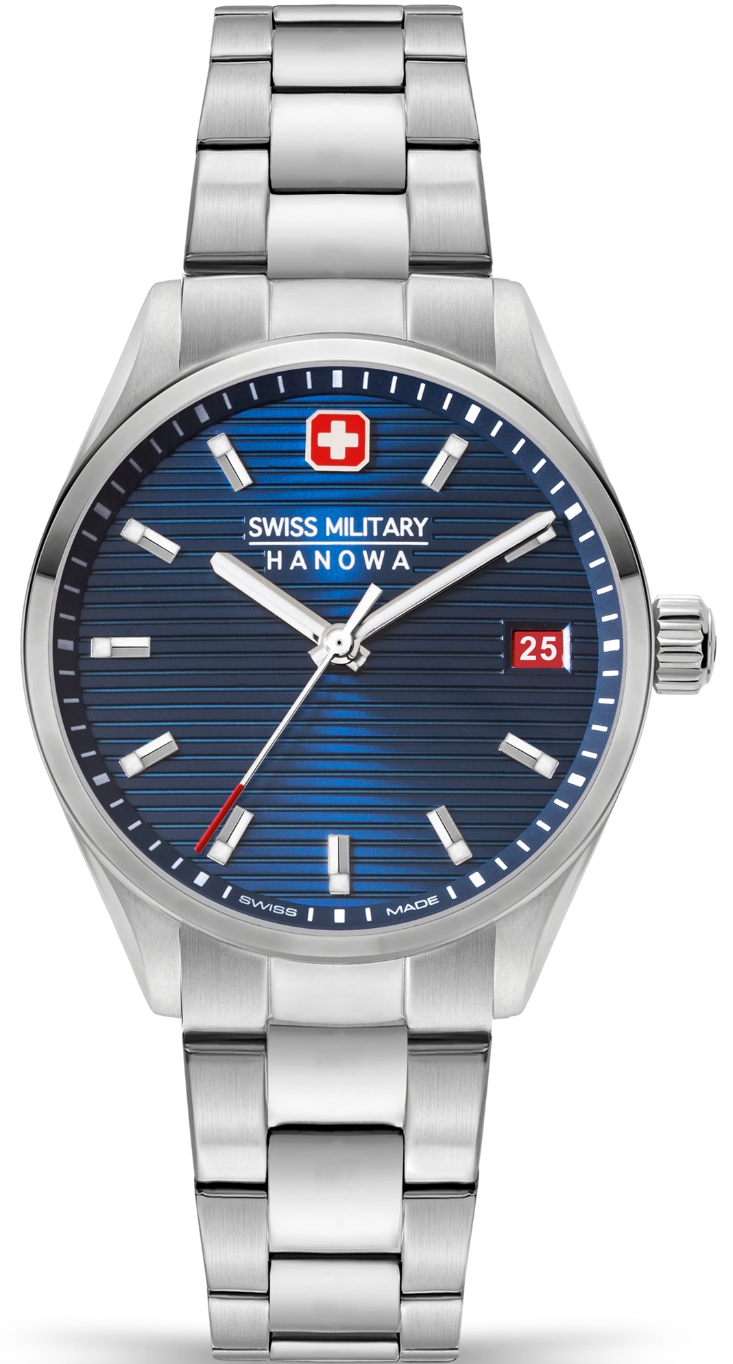 Swiss Military Hanowa Quarzuhr »ROADRUNNER LADY, SMWLH2200202«, Armbanduhr, Damenuhr, Swiss Made, Datum, Saphirglas, analog