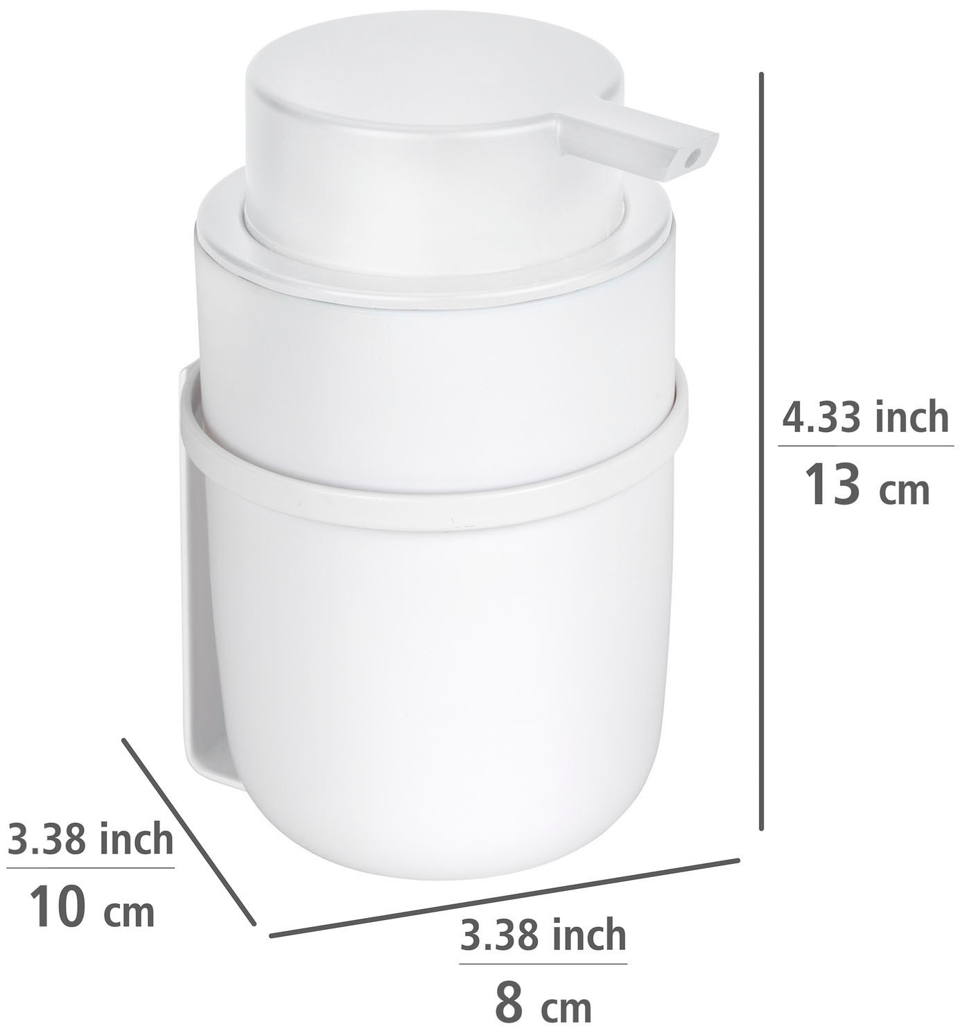 WENKO Seifenspender »Carpino«, (1 tlg.), Weiß, 250 ml