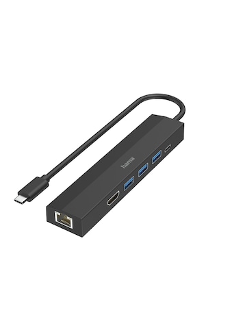 USB-Adapter »USB-C Multiport Hub für Laptop mit 6 Ports, USB-A, USB-C, HDMI, LAN«,...