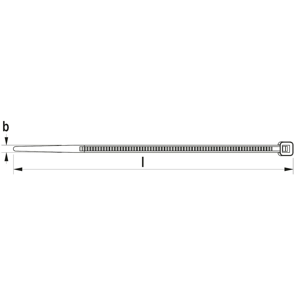 fischer Kabelbinder »37573«, (Packung, 100 St.), BxL: 3,6 x 200 mm