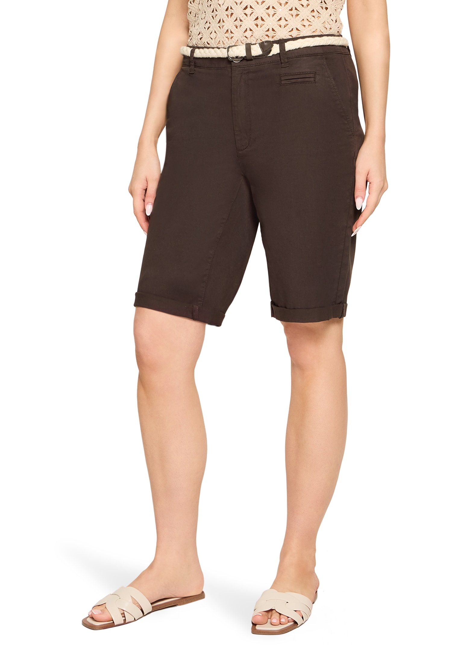 Cartoon Bermudas »Bermuda mit Bindegürtel«