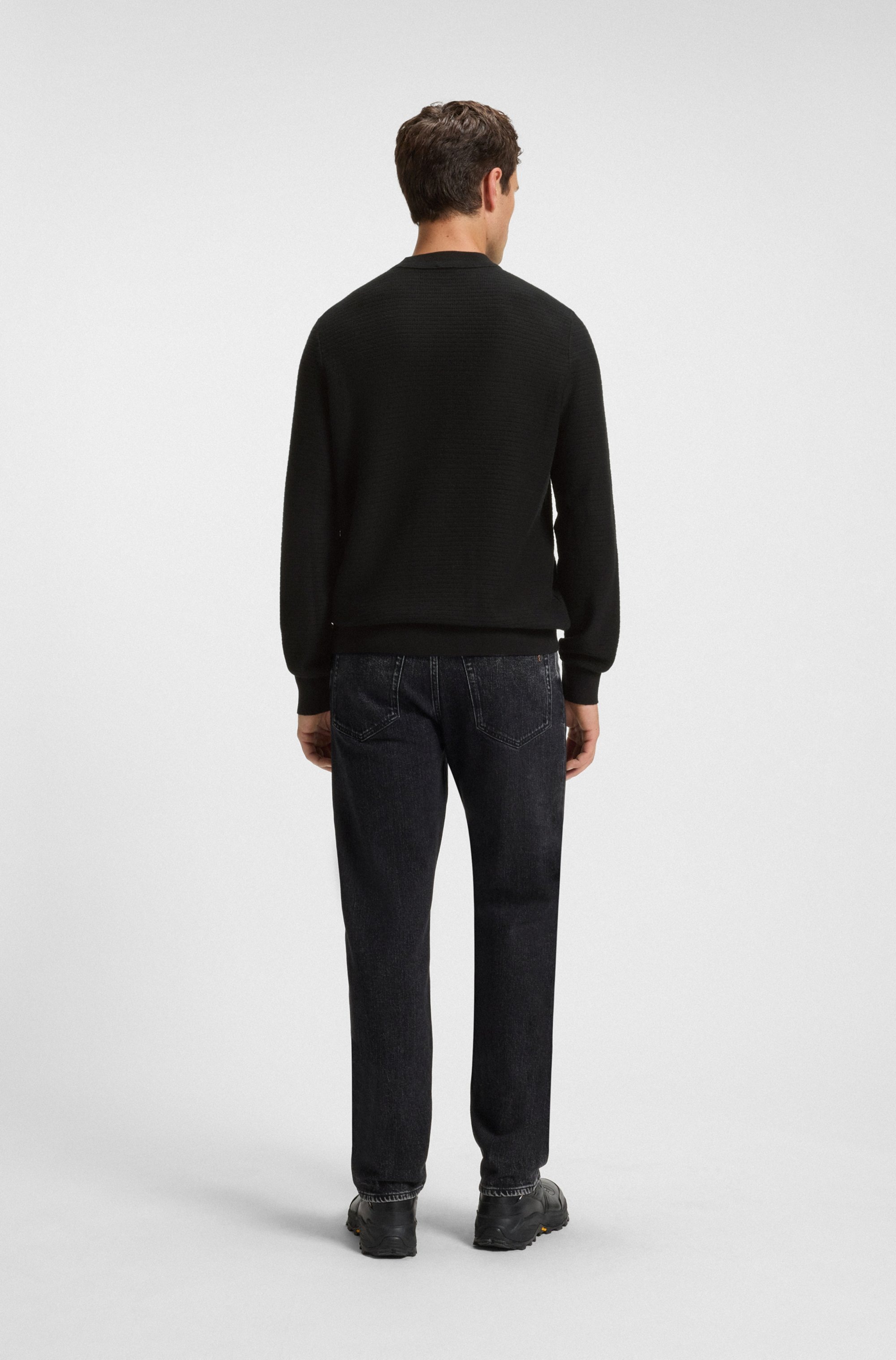 BOSS ORANGE Strickpullover »Anion« mit BOSS-Badge