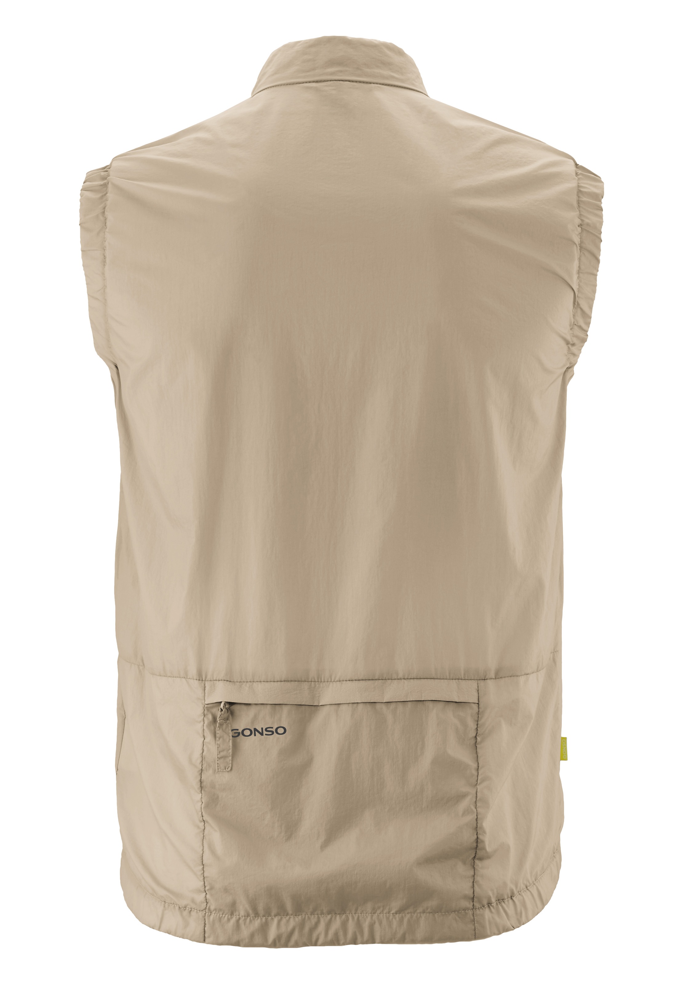 Gonso Funktionsweste »Adventure Vest Wind M« Herren Weste, leichte und winddichte Fahrradweste mit Rückentasche