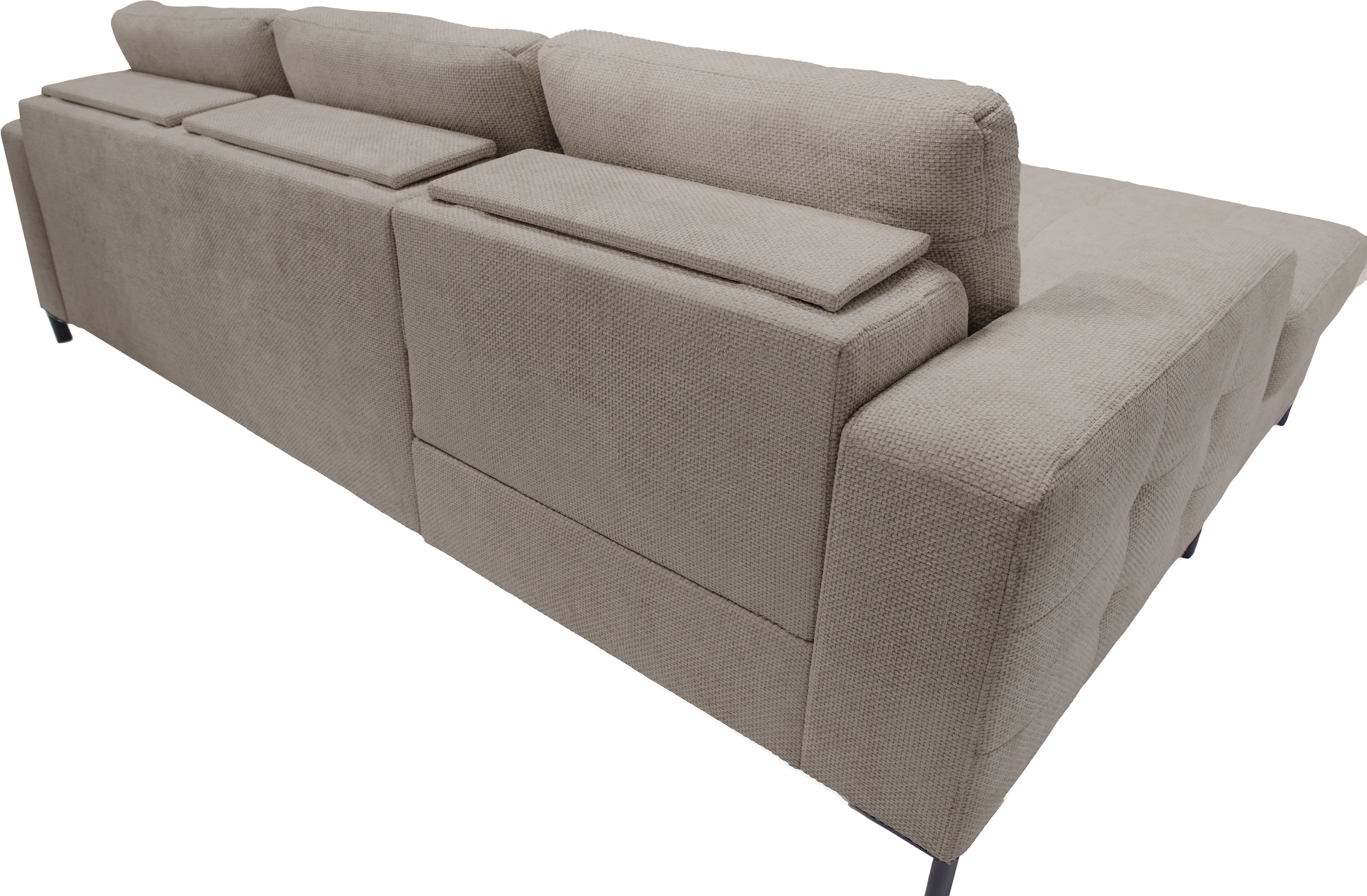 exxpo - sofa fashion Ecksofa »Bonito, mit Rücken- und Sitztiefenverstellung, inkl. Bett & Bettkasten«, Sitztiefenverstellung,Höhenverstellung