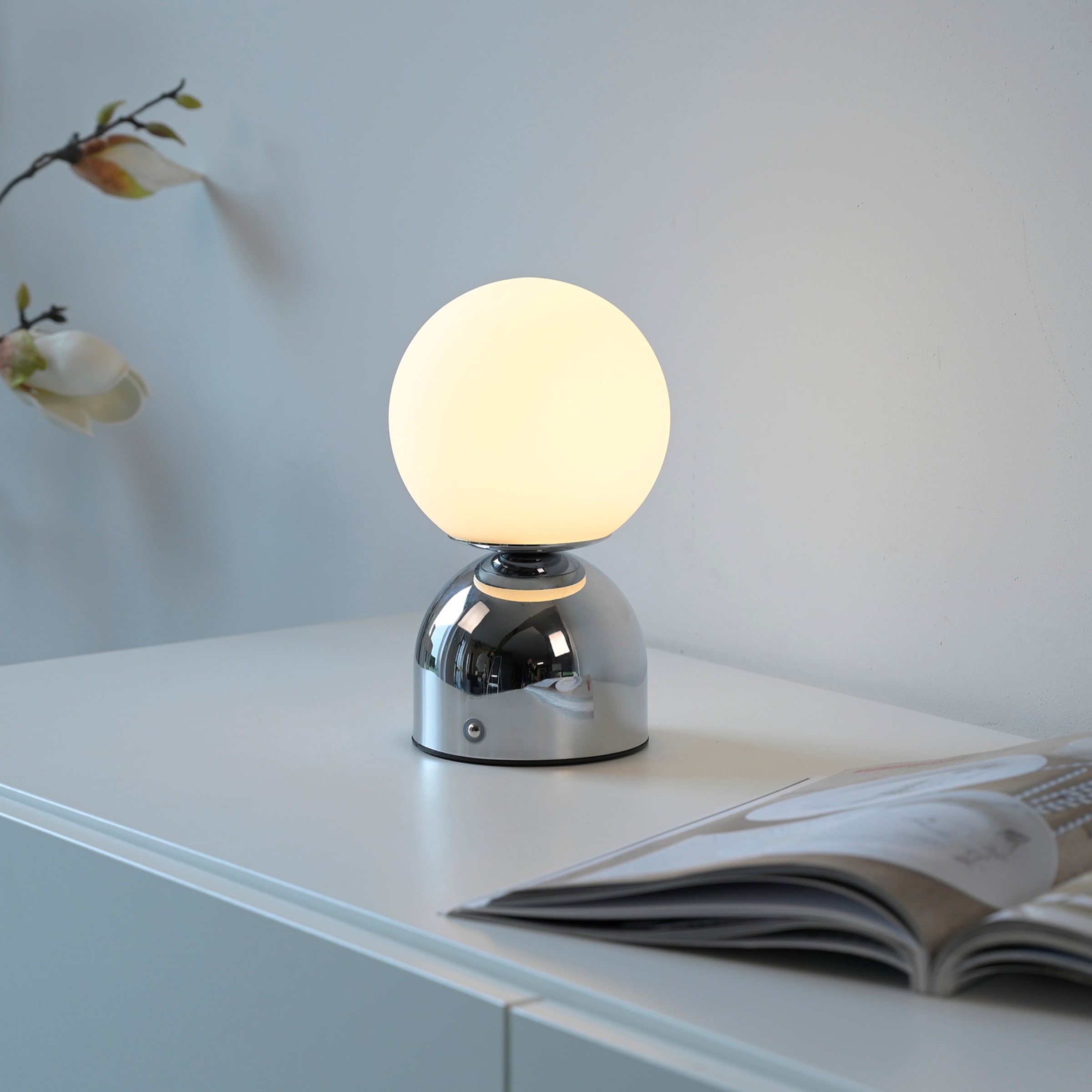 SCHÖNER WOHNEN-Kollektion LED Tischleuchte »RUDI« LED-Board 1 Stk. warmweiß - kaltweiß SCHÖNER WOHNEN Kollektion, CCT 3000-6000K, Touchdimmer, Memoryfunktion