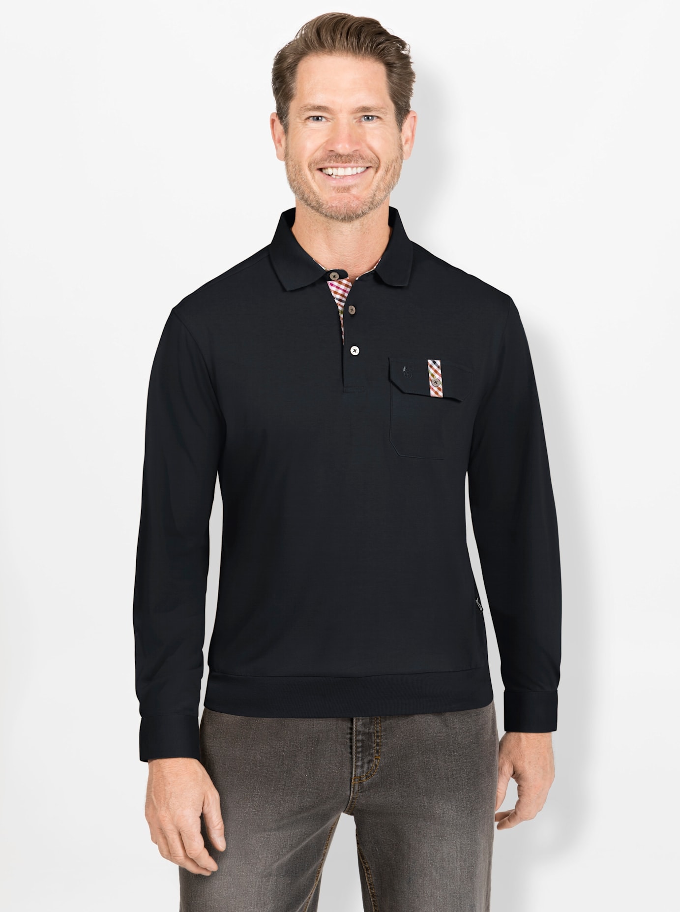 Poloshirt »Langarm-Poloshirt«