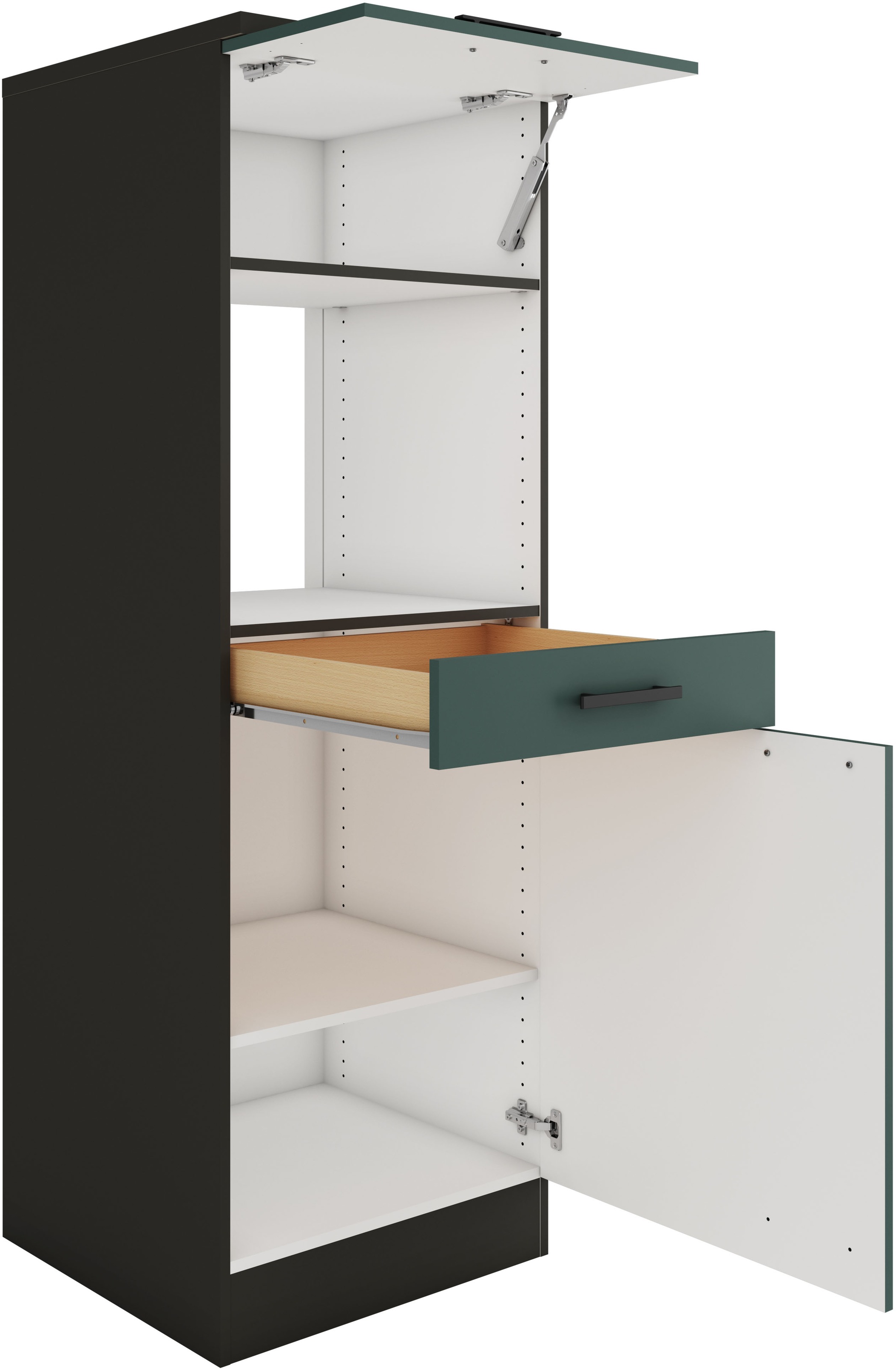 OPTIFIT Mikrowellenumbauschrank »Palma«, Breite 60 cm, Nischenmaß für Mikrowelle B/T/H 56,7/55,5/44,8 cm