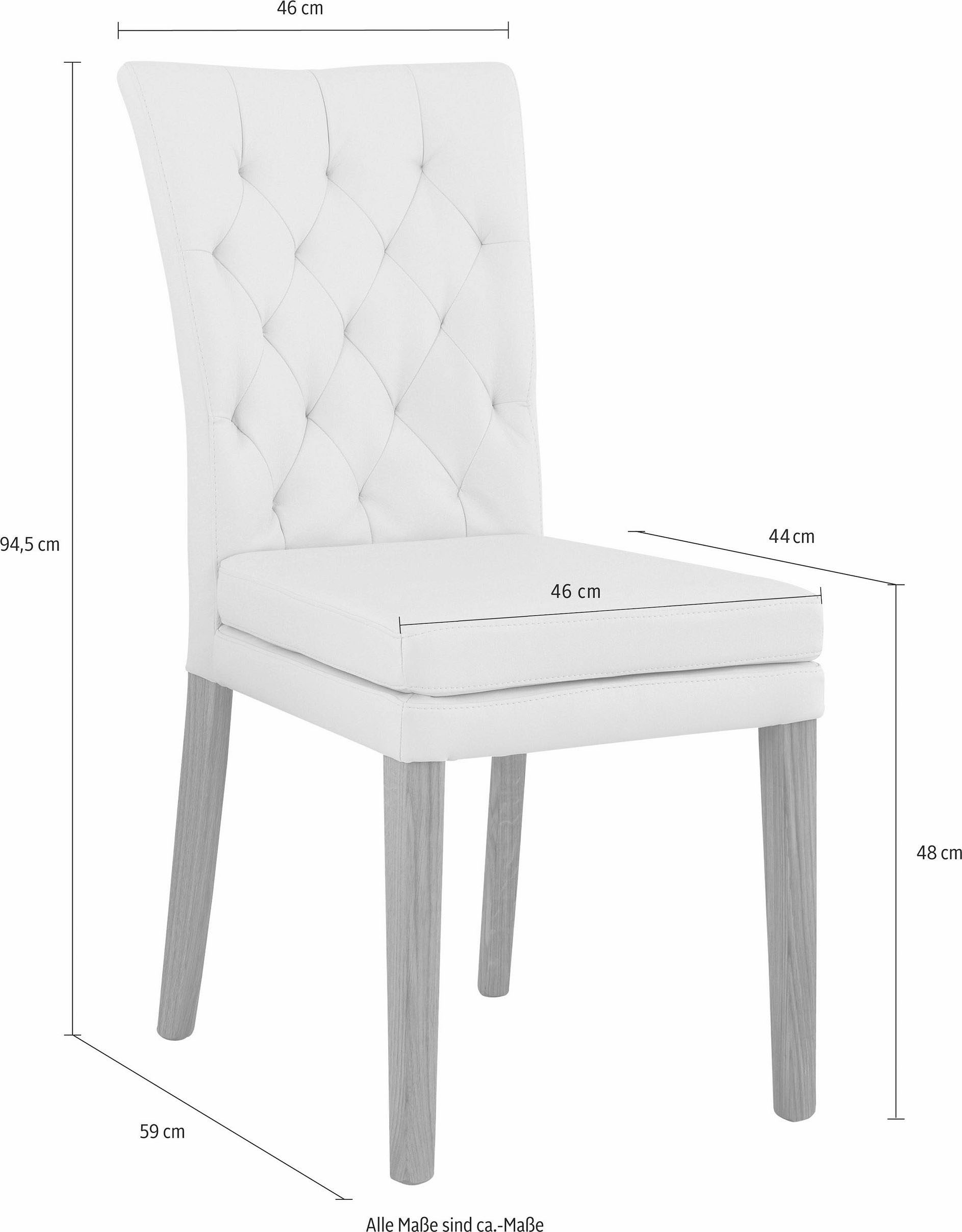 Home affaire Esszimmerstuhl »Colorado BESTSELLER Polsterstuhl« (Set) 2 Stk.Beine in eiche oder nussbaum. Im 2er, 4er oder 6er-Set