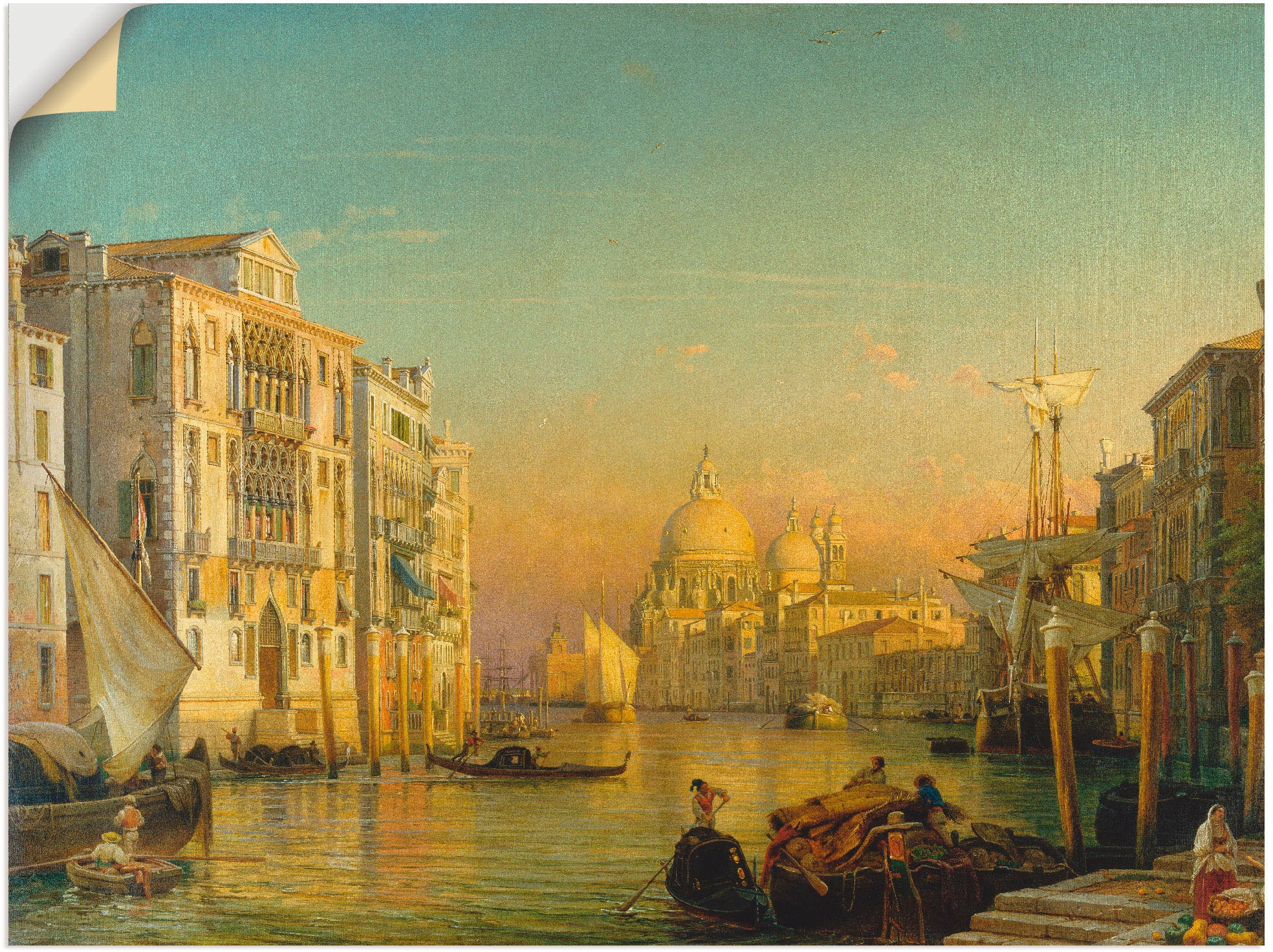 Artland Wandfolie »Canale Grande in Venedig.«, Italien, (1 St.), selbstklebend