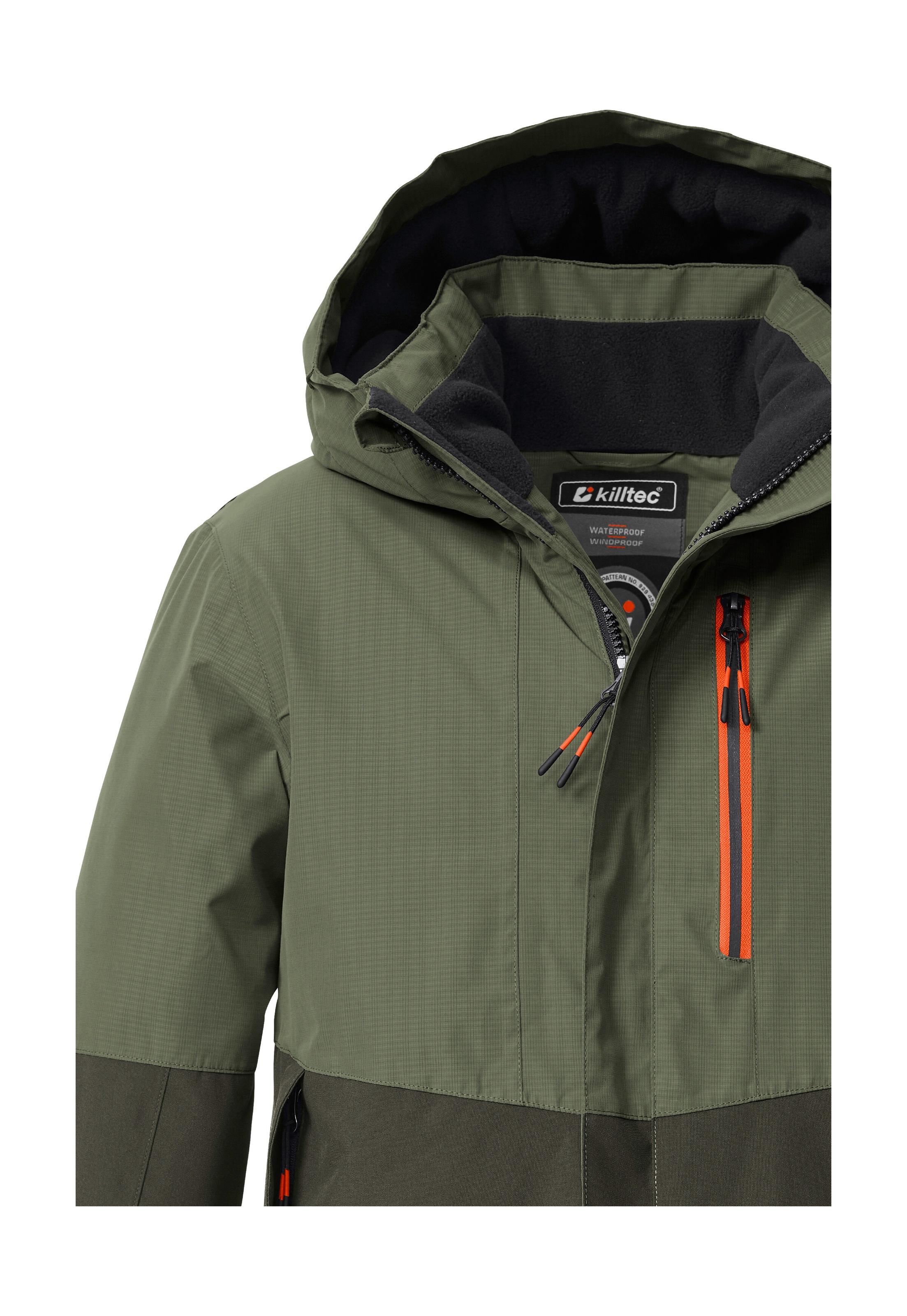 Killtec Funktionsjacke »KOW 222 BYS JCKT«, Wind- u. wasserdichte Kinderjacke mit Fleece, reflektierender Print