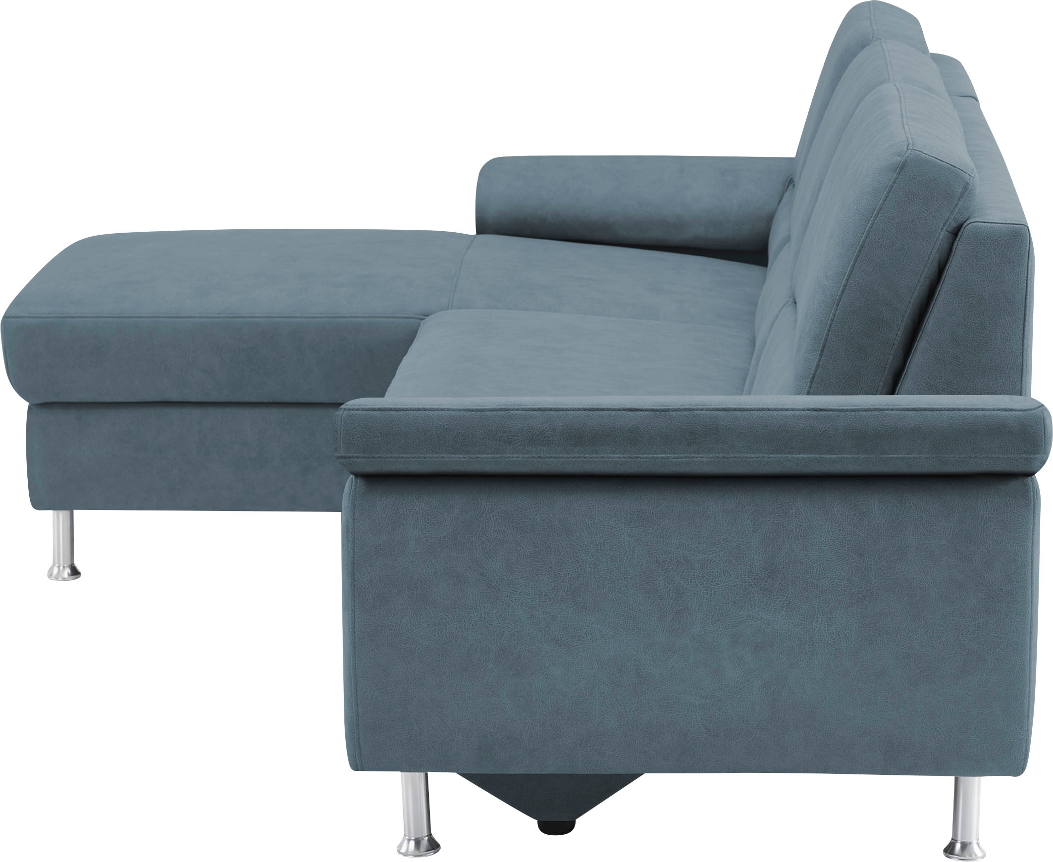 CALIZZA INTERIORS Ecksofa »Onyx L-Form«, Recamiere links oder rechts, wahlweise mit Bettfunktion, Breite 270 cm