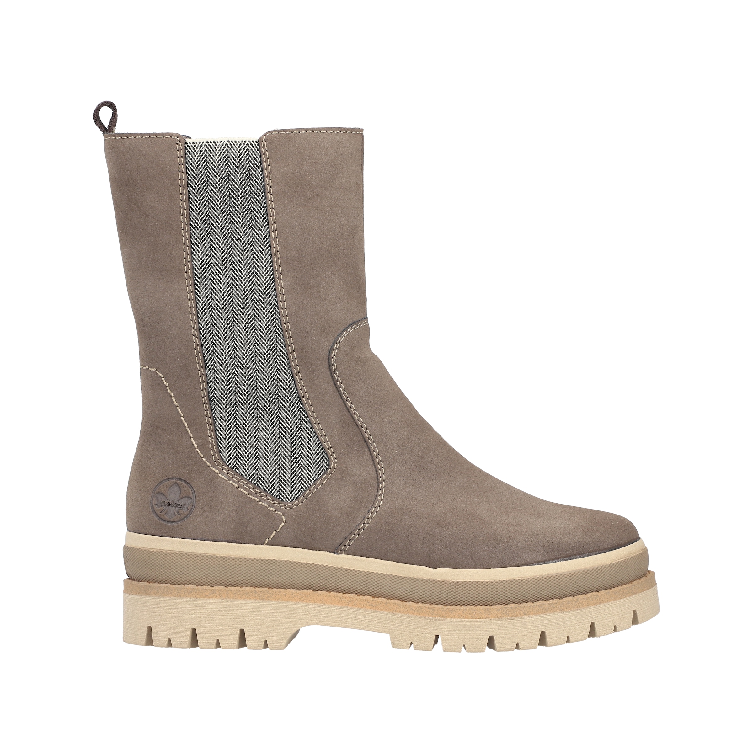 Rieker Chelseaboots  Stiefelette mit Reißverschluss und Profilsohle