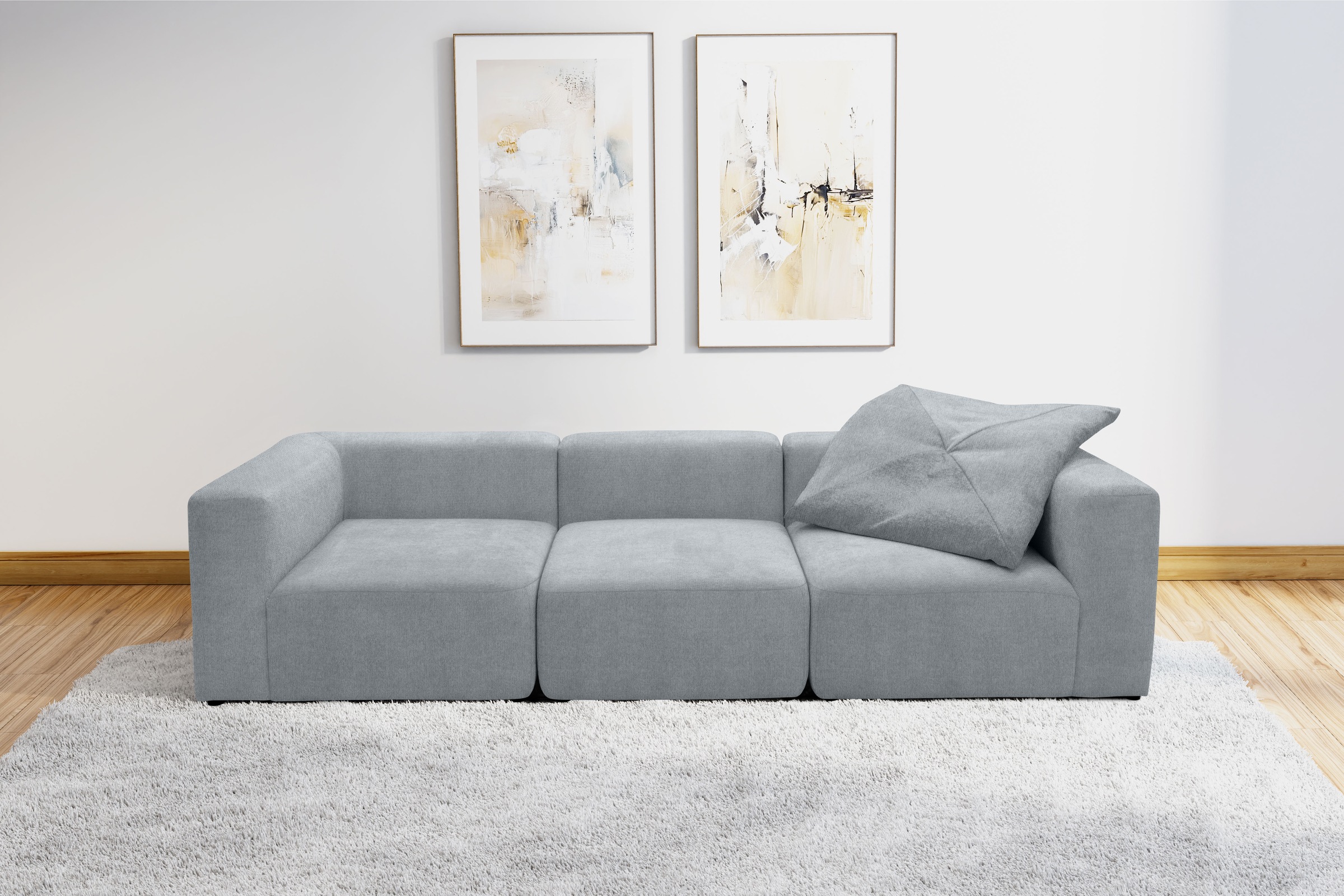 Home affaire 3-Sitzer »Utvik bestehend aus 2 Eck- und 1 Mittelelement« einzelne Module für individuelle Zusammenstellung