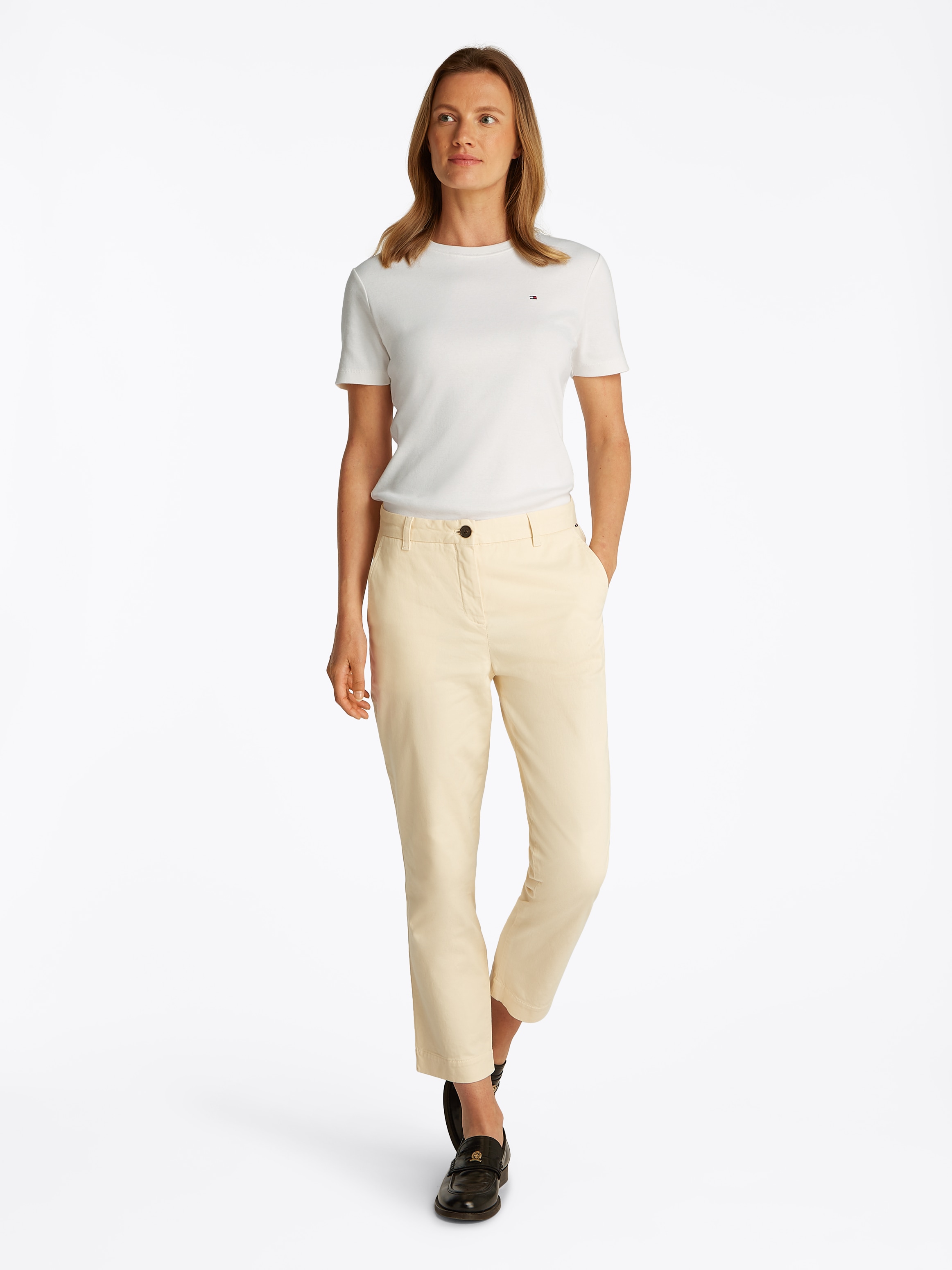 Tommy Hilfiger T-Shirt »SLIM CODY C-NK SS«, mit Logostickerei