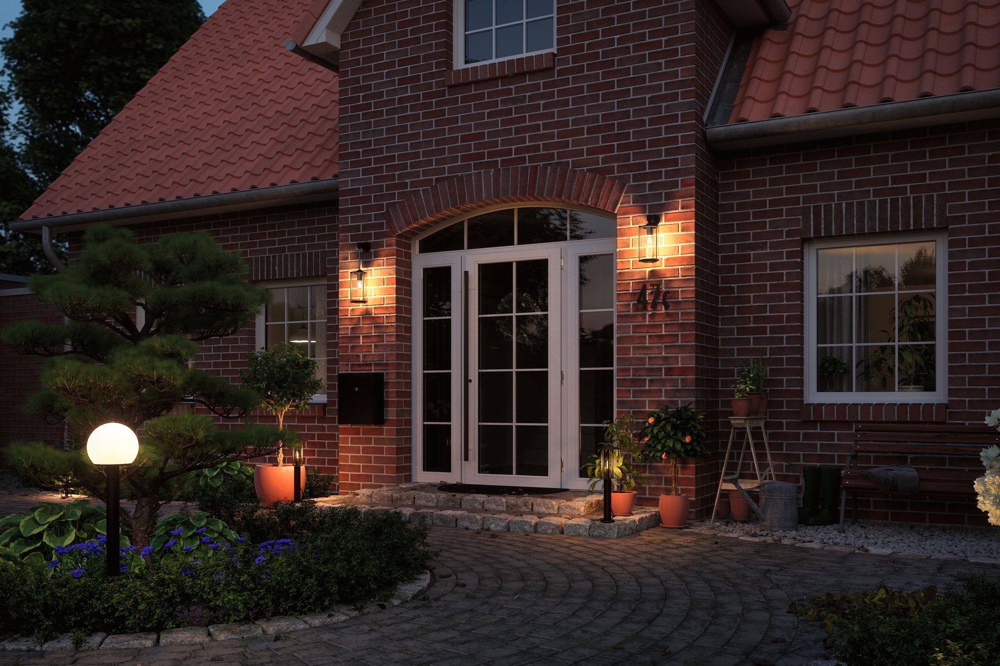 Paulmann LED Gartenleuchte »Poller«, 1 flammig, Leuchtmittel E14 | LED wechselbar, E14, IP44 2W 24V Anthrazit E14